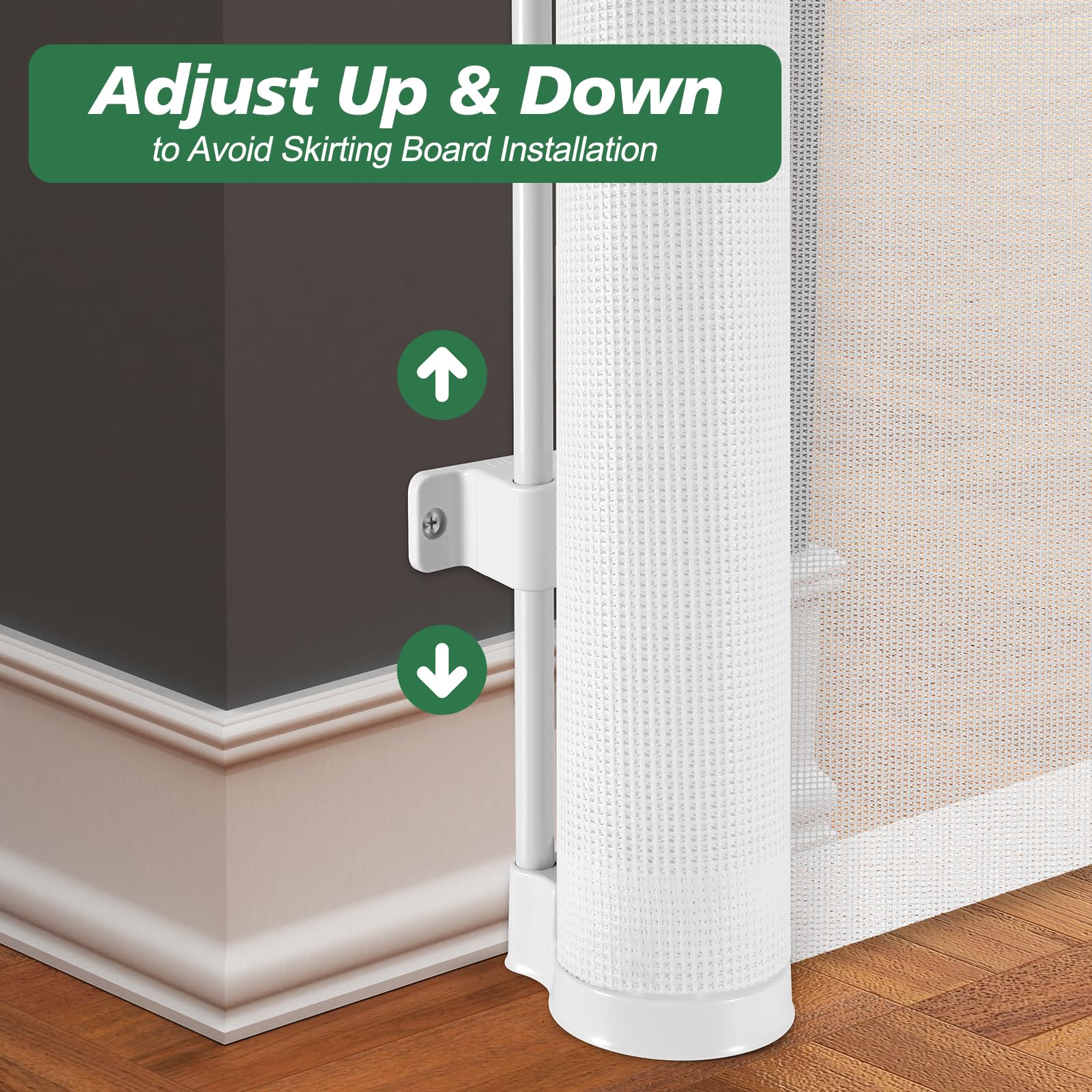 24'' Tall X 100'' Extra Wide Short Dog Gates to Step Over, Extra Long Short Pet Gate for Doorways, Small Puppy Gates for The Hou