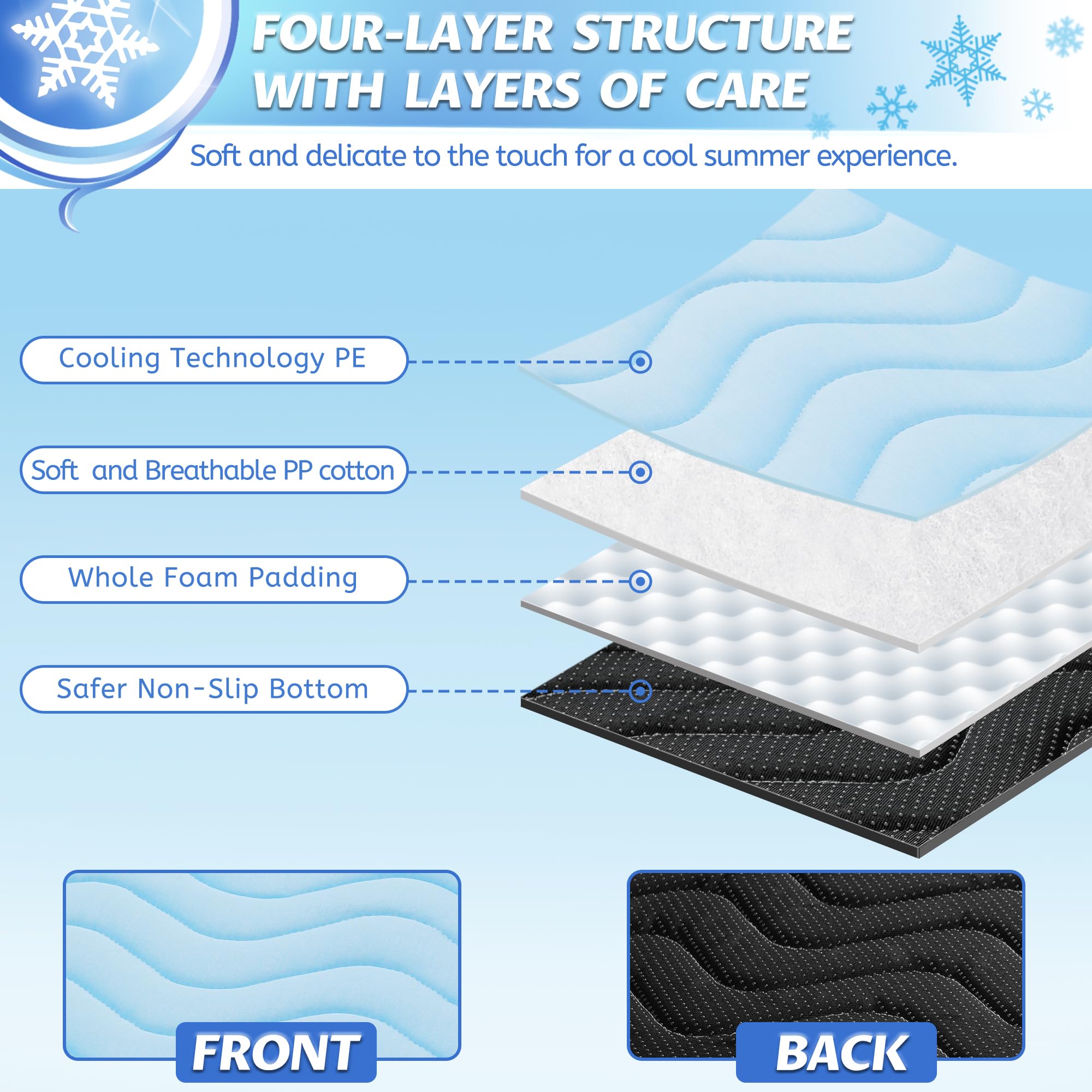 Zengaoou Summer Dog Cooling Mat,Washable Ice Silk Self Cool Pad For Small Medium Large Dogs And Cats, Indoor Outdoor Pet Sleepin