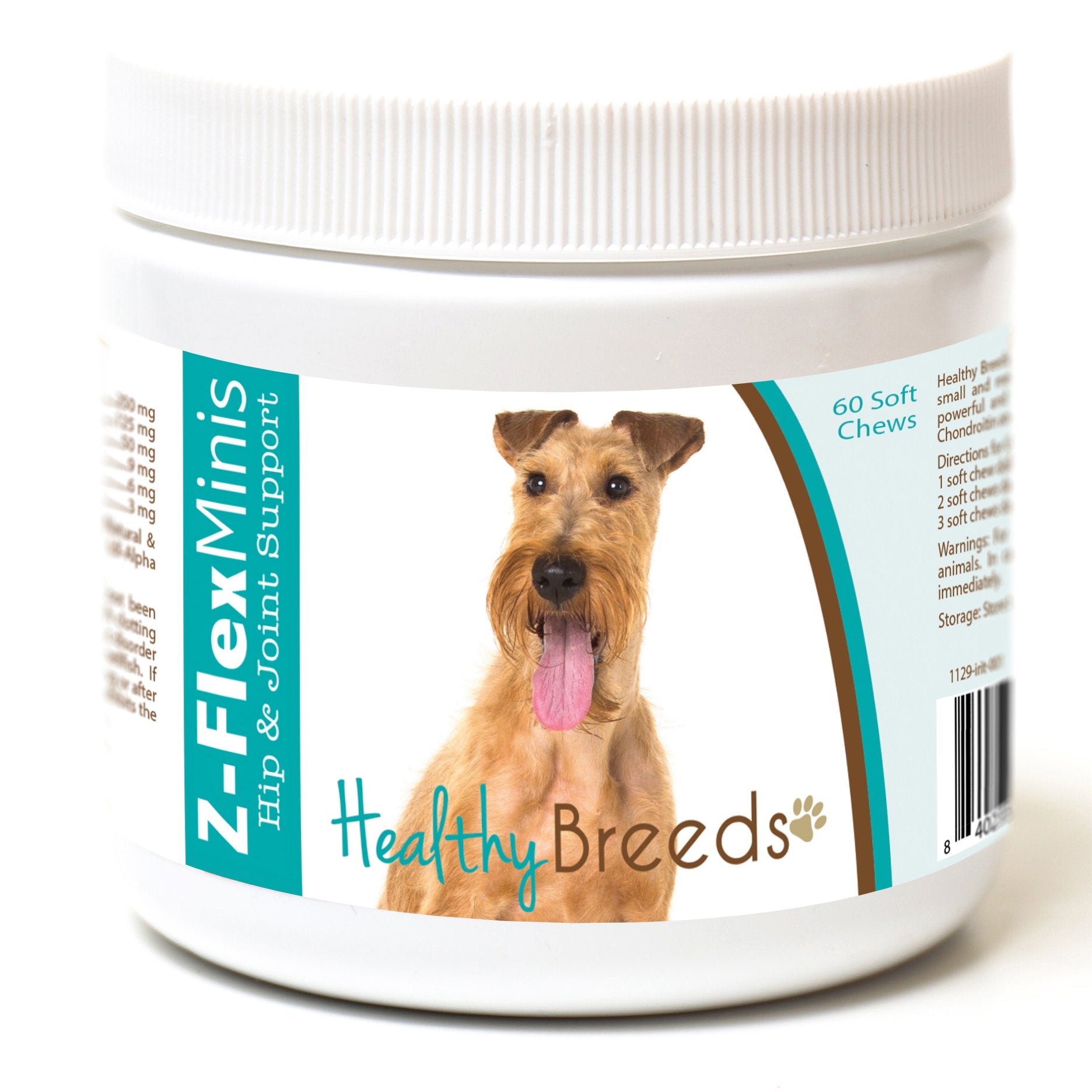Healthy Breeds Irish Terrier Z-Flex Minis Hip and Joint Support Soft Chews 60 Count