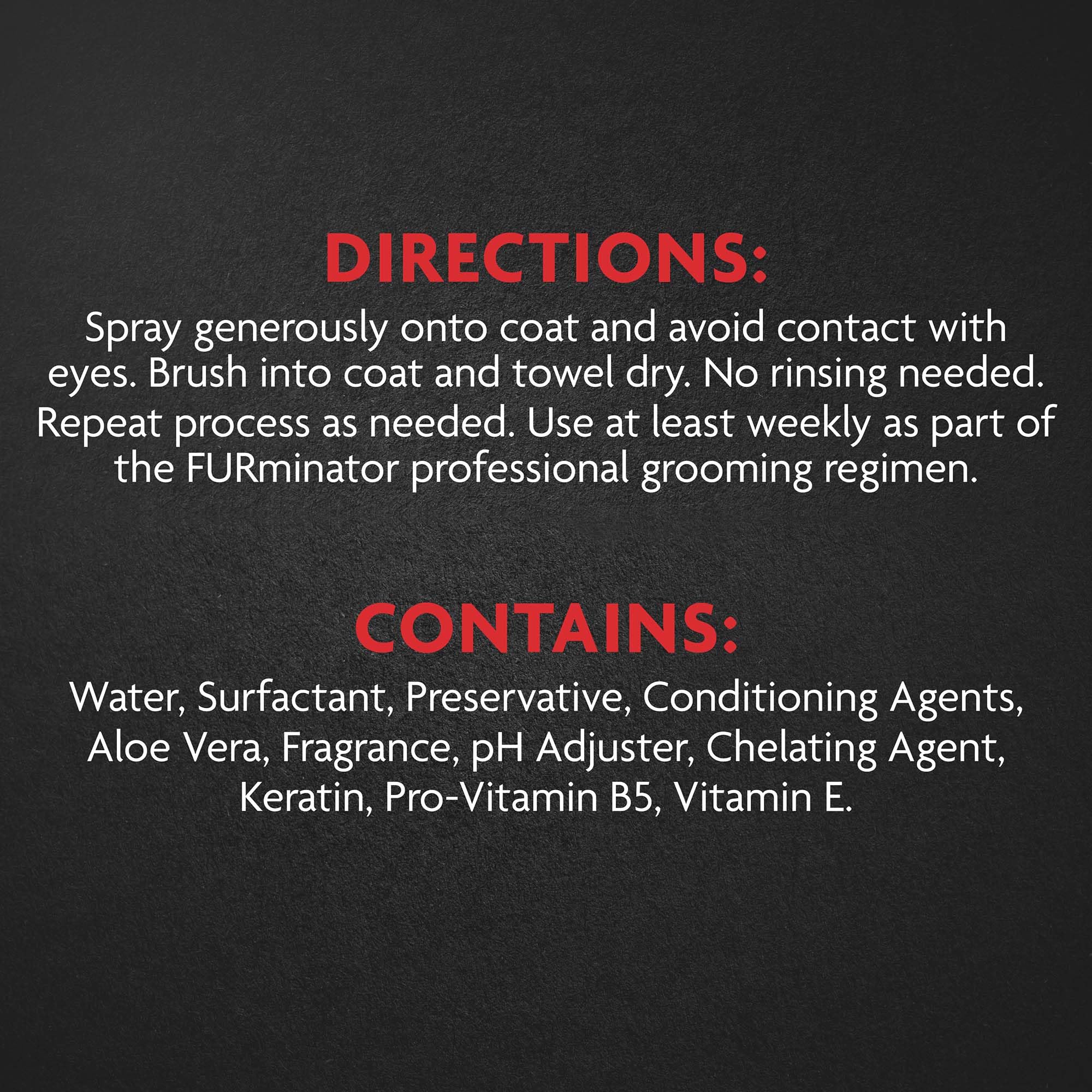 Furminator® Rinse-Free Deshedding Spray For Dogs, Helps Reduce Excess Shedding And Refreshes Between Baths, 8.5 Fluid Ounces