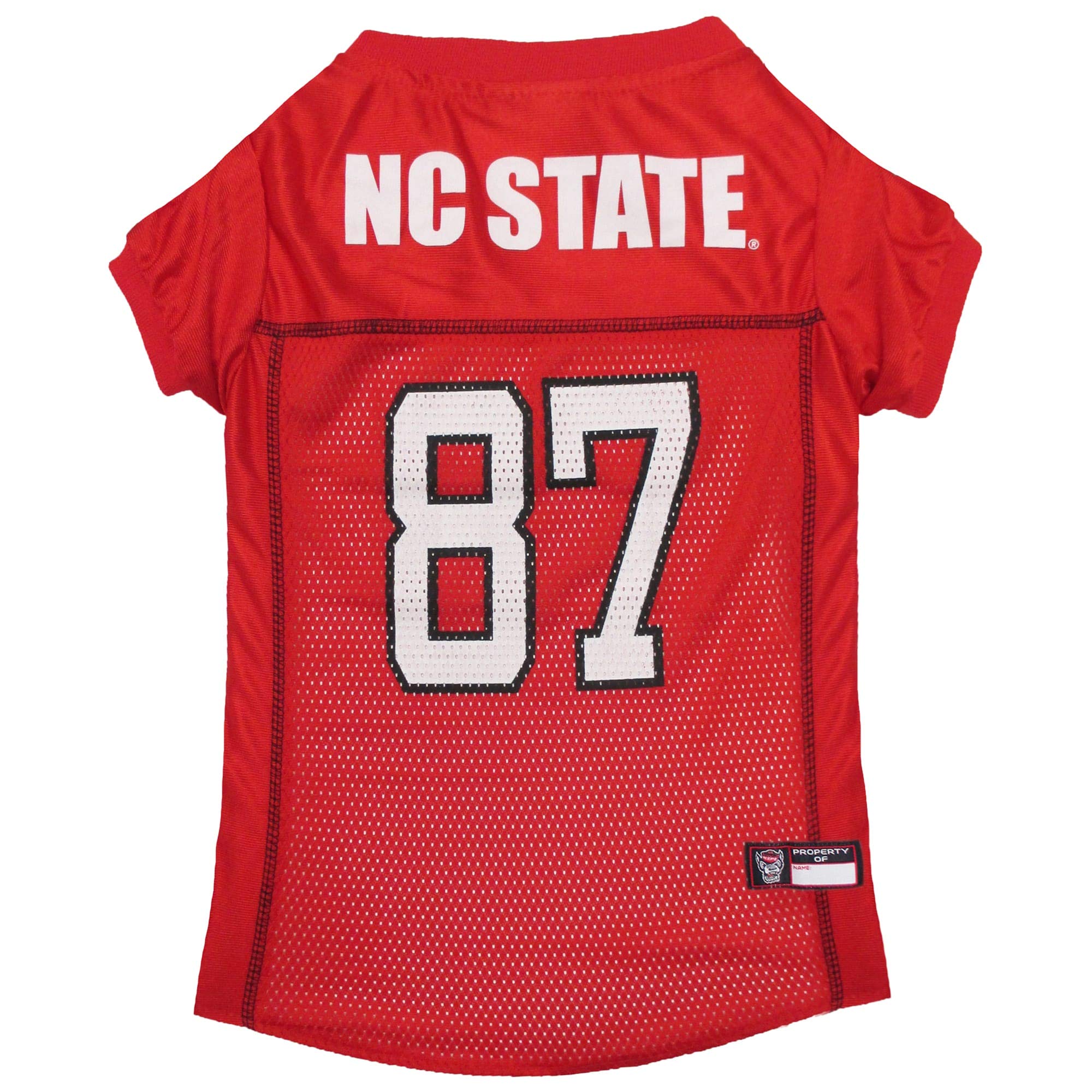 Pets First NCAA College North Carolina State Wolfpack Mesh Jersey for DOGS & CATS, XX-Large. Licensed Dog Jersey with your Favor