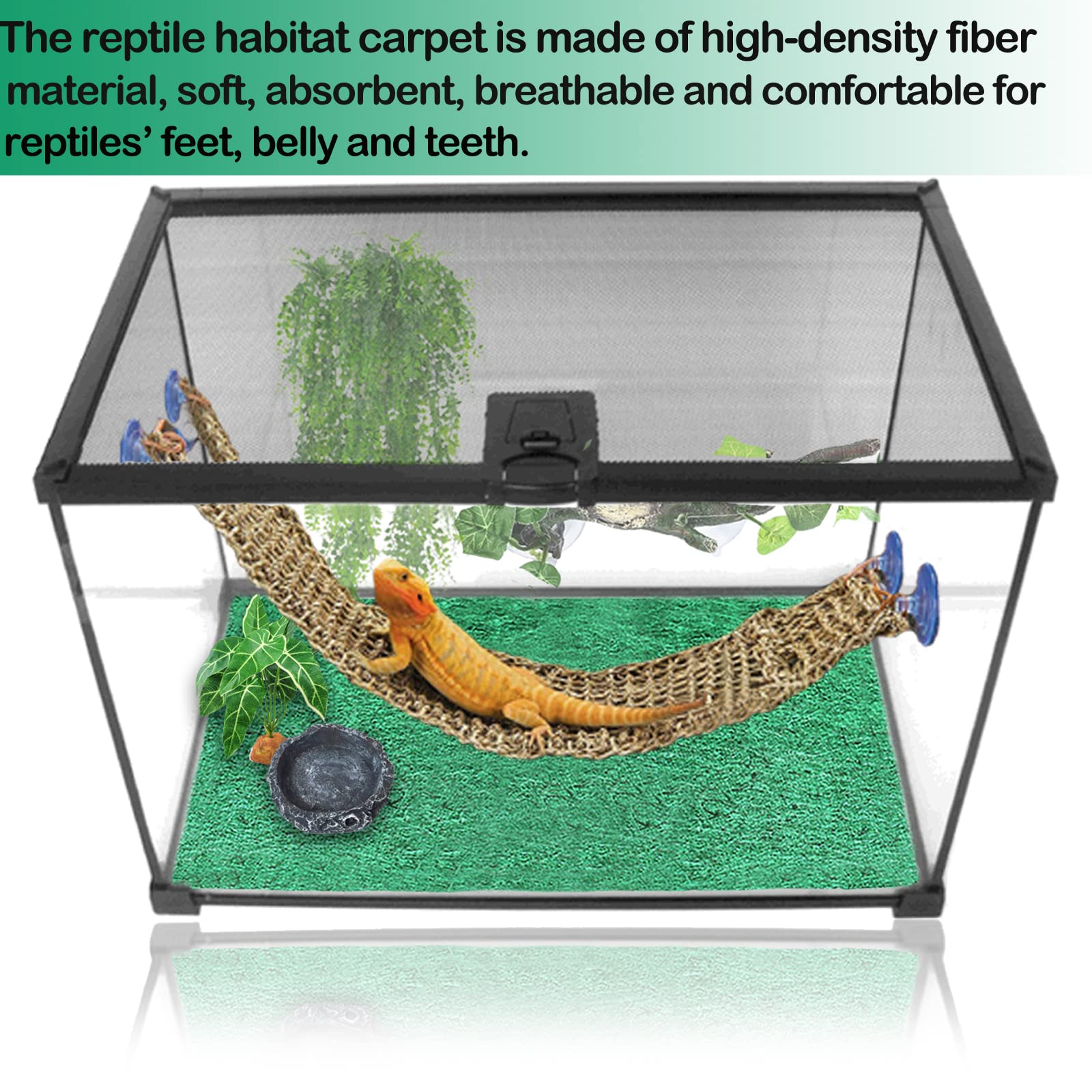 Hercocci 2 Pack Reptile Carpet, 39