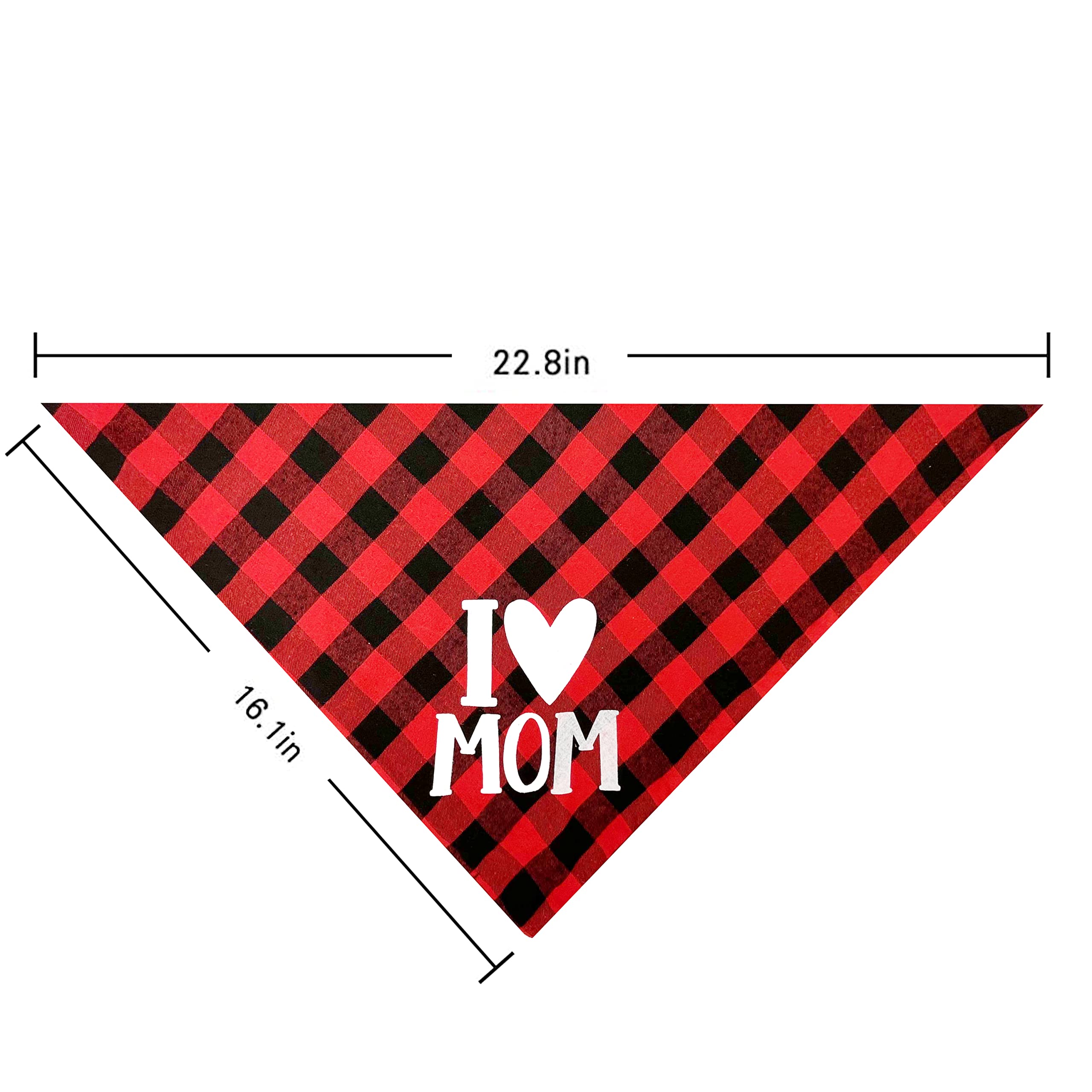 Mother'S Day Dog Bandana, Happy Mother'S Day Cat Bandana For Large Medium Small Pets Puppies (Small)