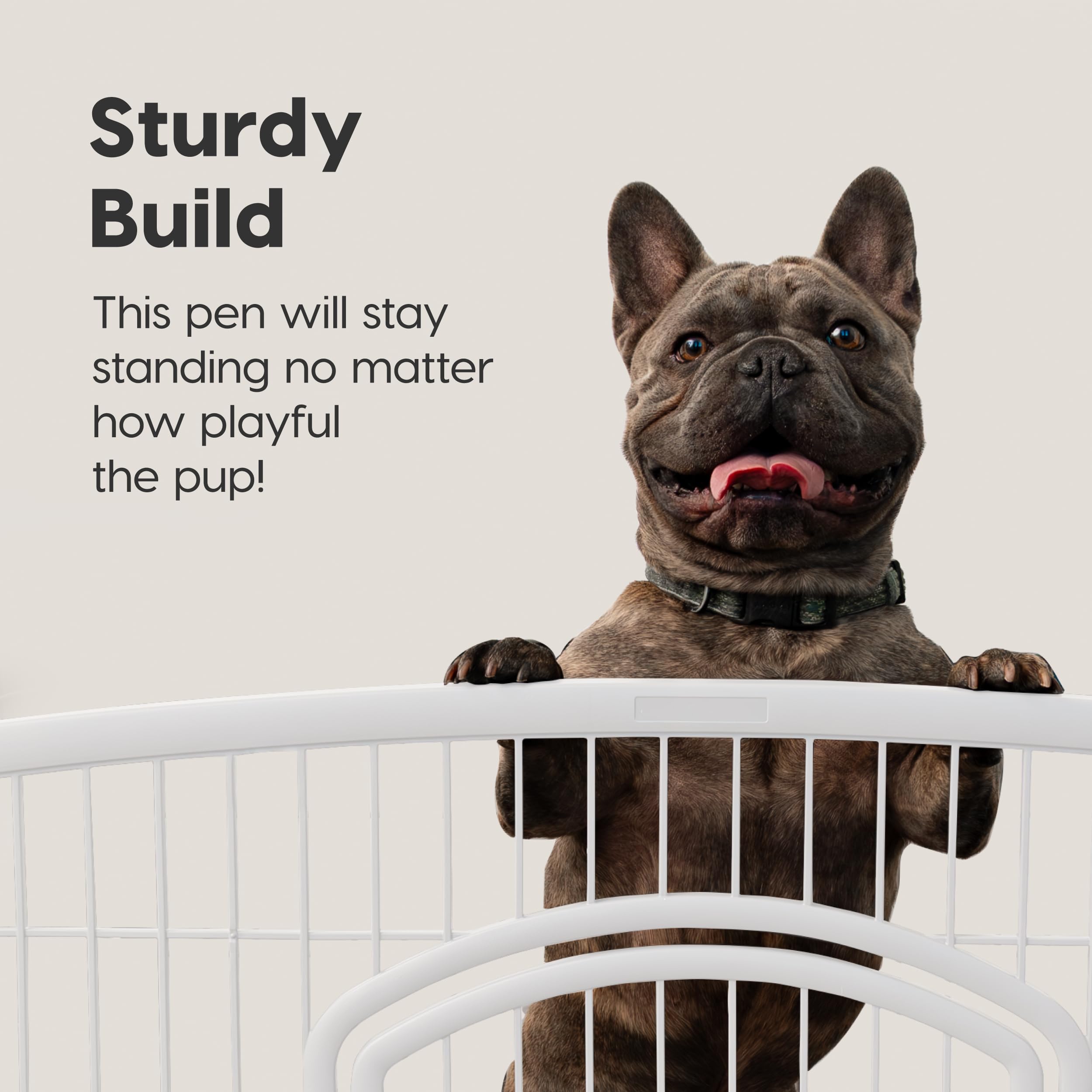 Iris Usa Puppy Playpen Dog Playpen Fence Enclosure With Dog Gate Door - Indoor Pet Playpen - 4 Or 8 Panel