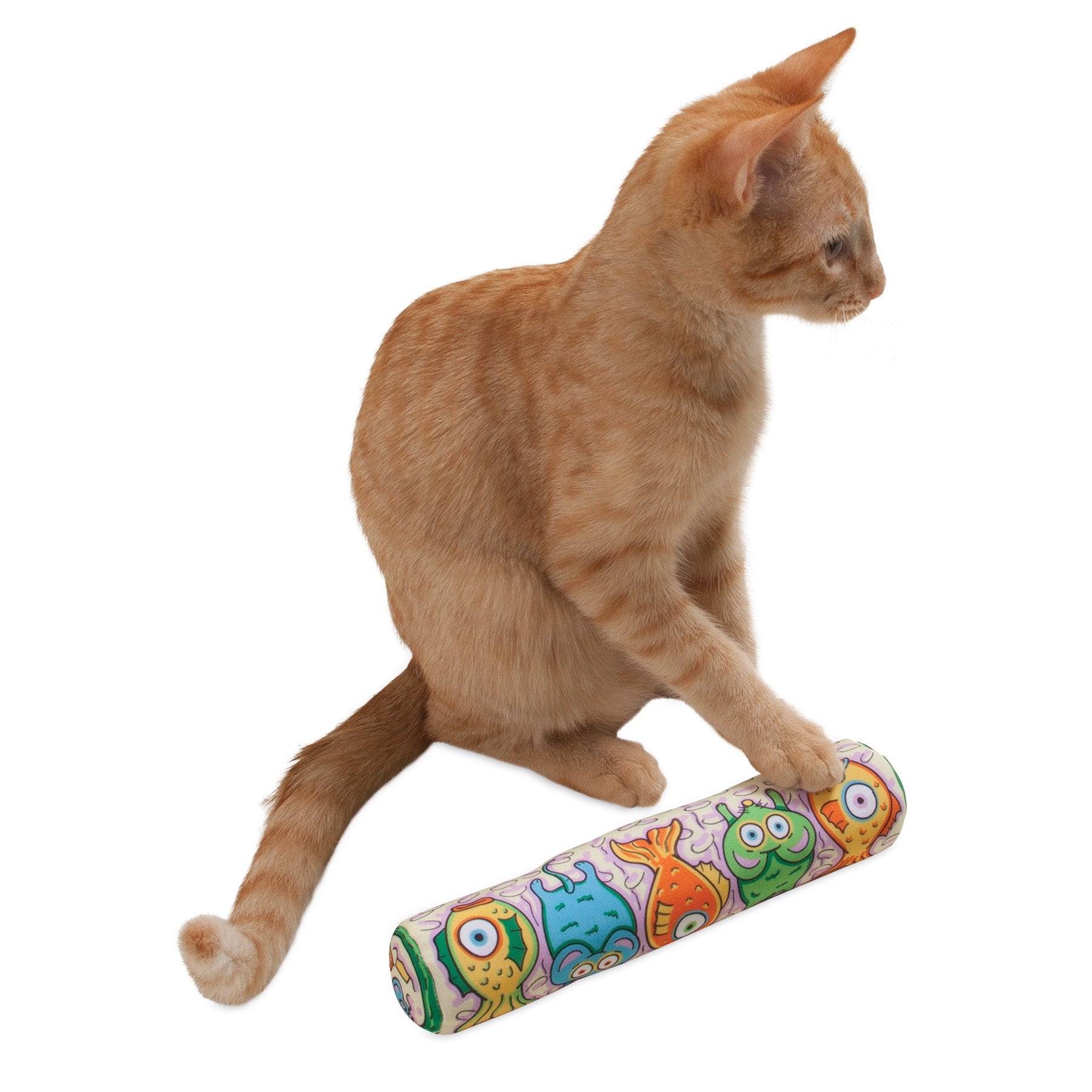 Fat Cat Fat Cat Kitty Kickz Gold Fish Roll Cat Toy