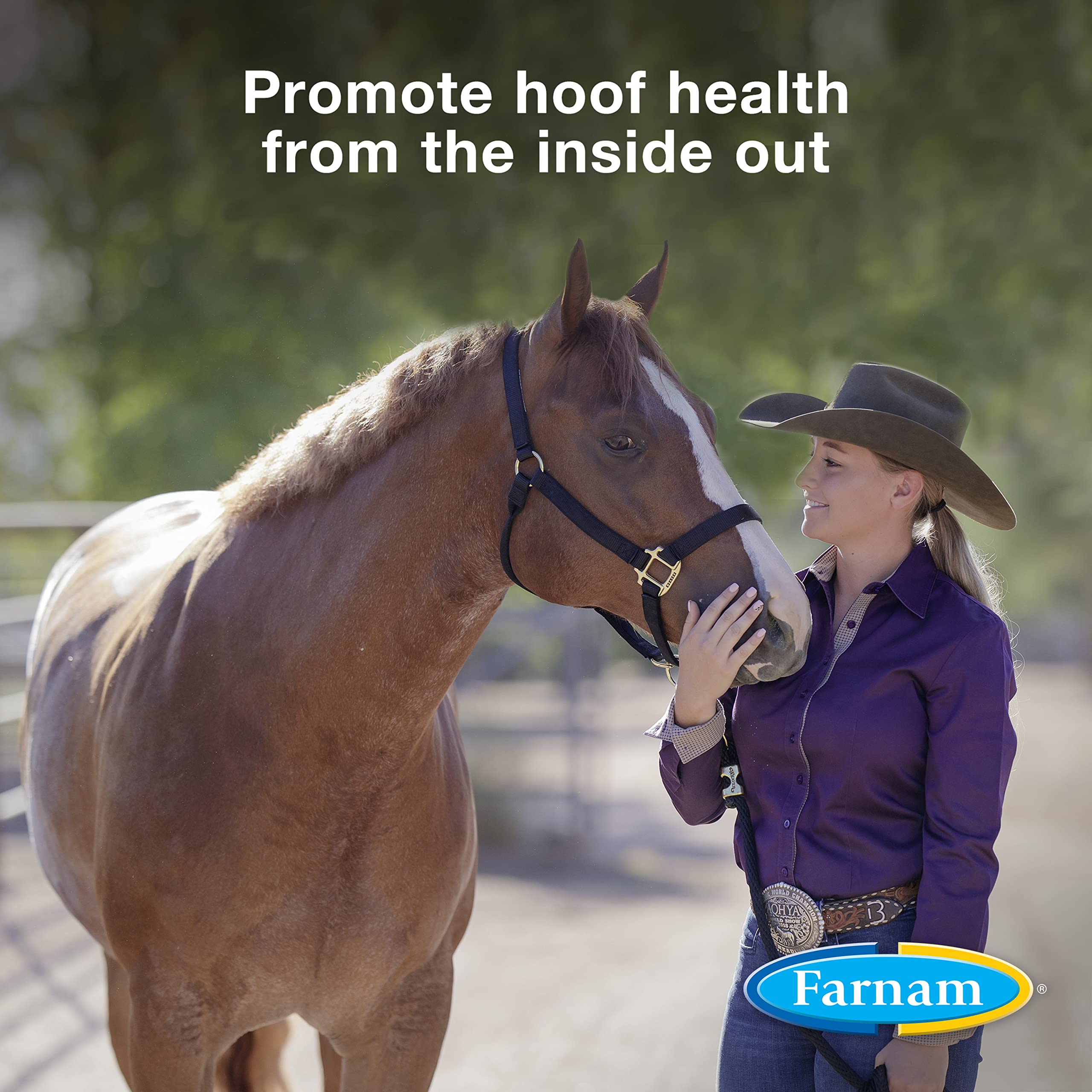 Farnam Horseshoers Secret Pelleted Hoof Supplements, Promotes healthy hoof growth, maintains hoof walls & supports cracked hoov