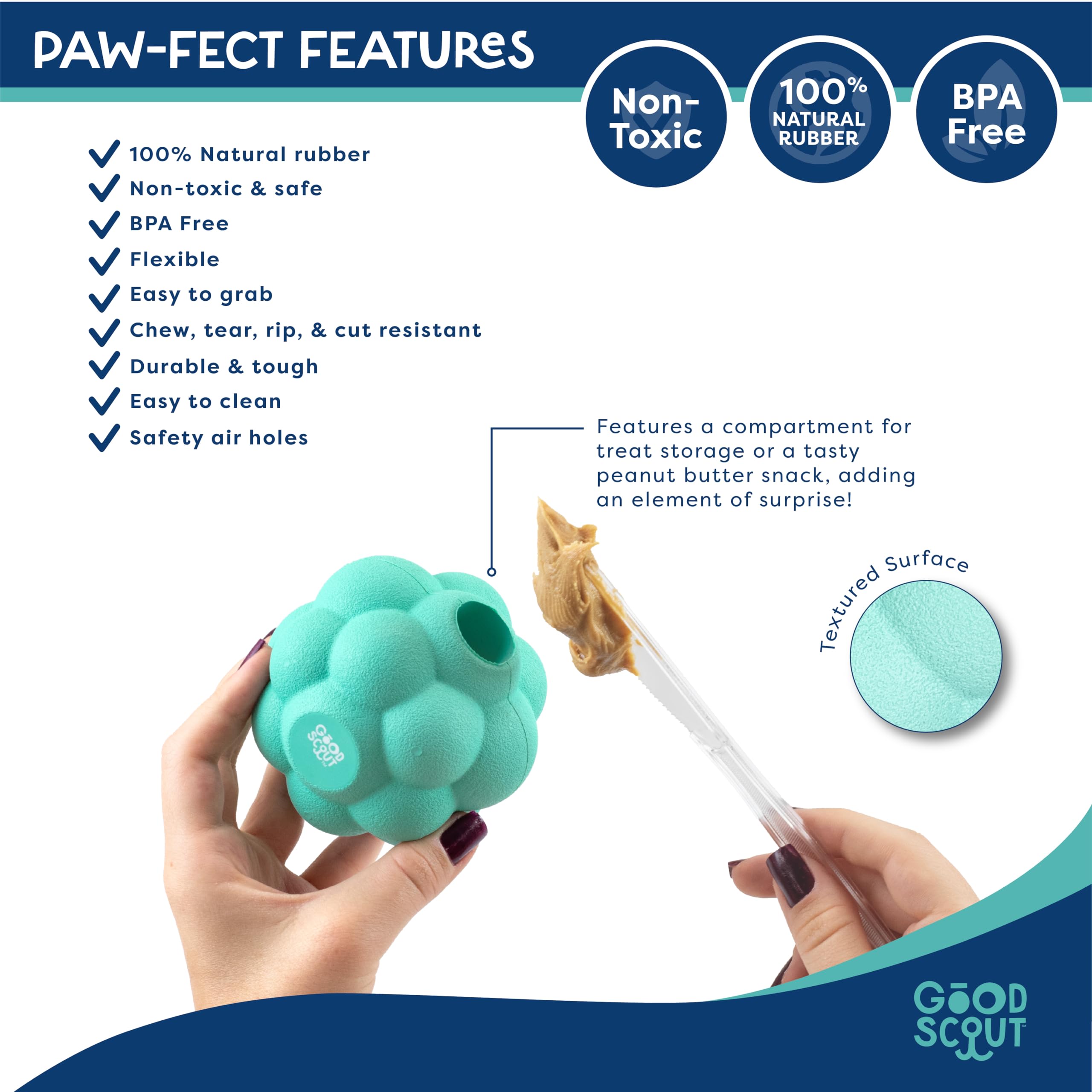 Scout Tugg Frisbee - Dog Toy For Tugging, Chewing & Fetch - Aggressive Chew Toy For Medium & Large Dogs