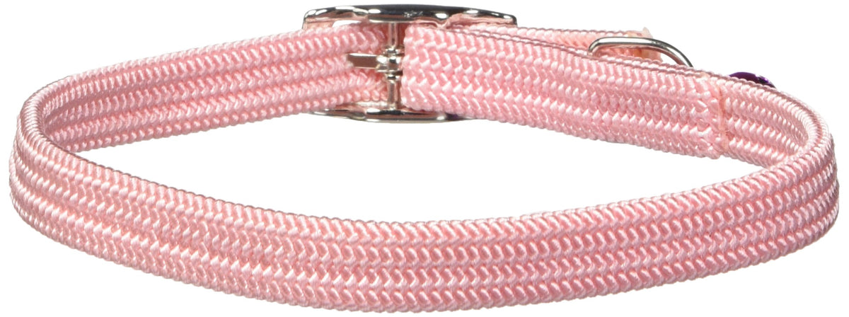 Omnipet Kool Kat Elastic Cat Safety Collar With Bell, Pink, 12''