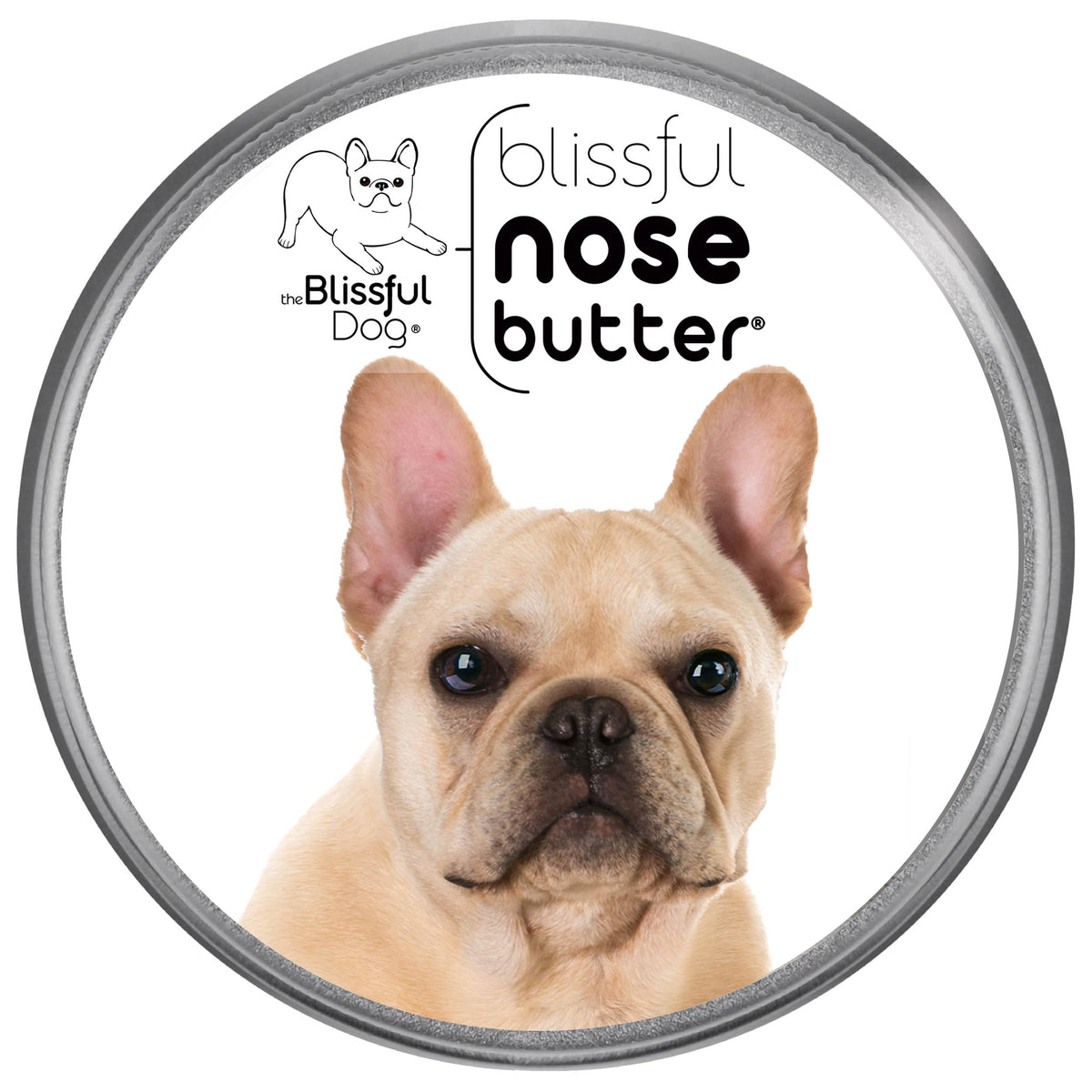 The Blissful Dog French Bulldog Fawn Unscented Nose Butter - Dog Nose Butter, 8 Ounce