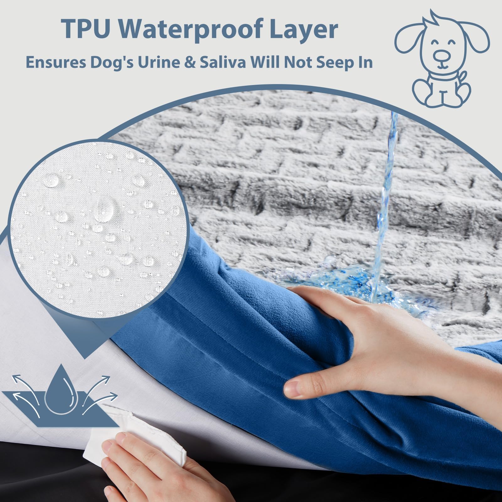 Wnpethome Washable Xxxxl Dog Bed, Orthopedic Sofa With Removable & Waterproof Cover, Extra Large Couch With Bolster Sides For Sl