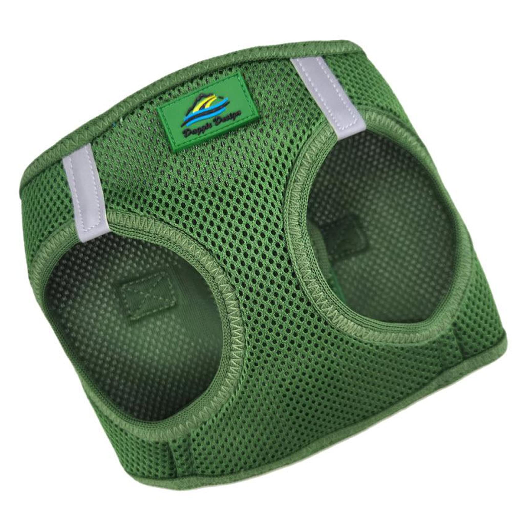 Doggie Design No Choke Dog Harness - Simple Step-In And Go Dog Vest For Small, Medium, And Large Breeds - Breathable Mesh Polyester Pet Harness - Dark Forest Green - Xs