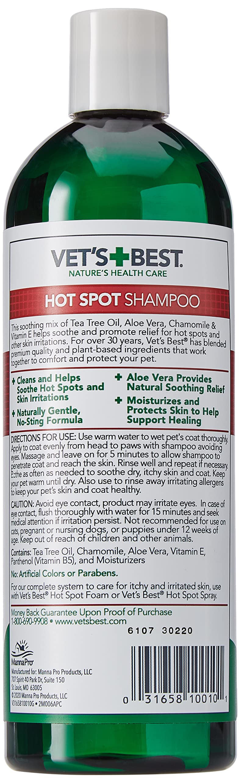 Vet'S Best Hot Spot Itch Relief Dog Shampoo, 16 Oz