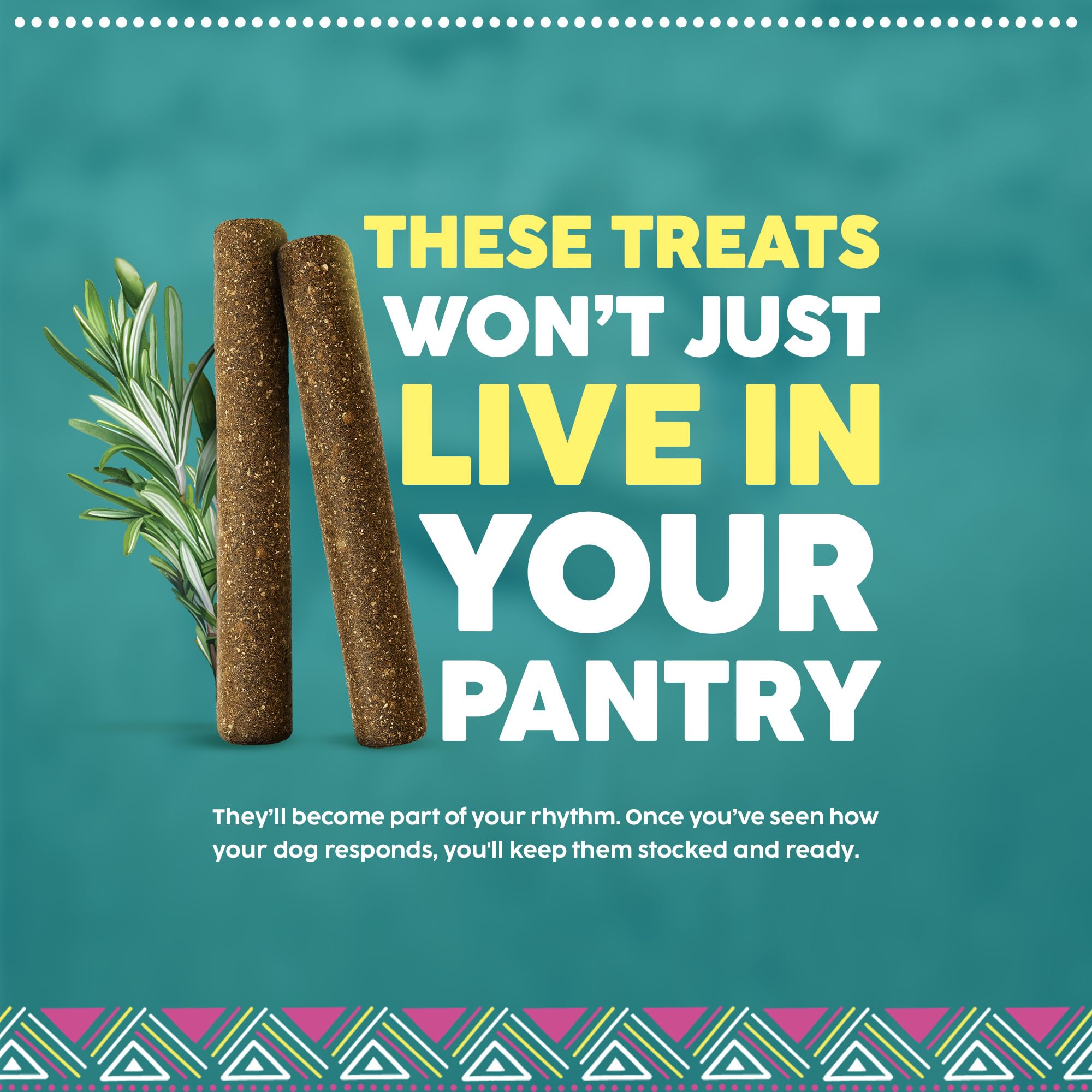 Karoo Wild Sticks Rosemary Seasoned Treats for Dogs - 16 oz - Soft & Chewy Protein Sticks Made with African Antelope - Ideal for