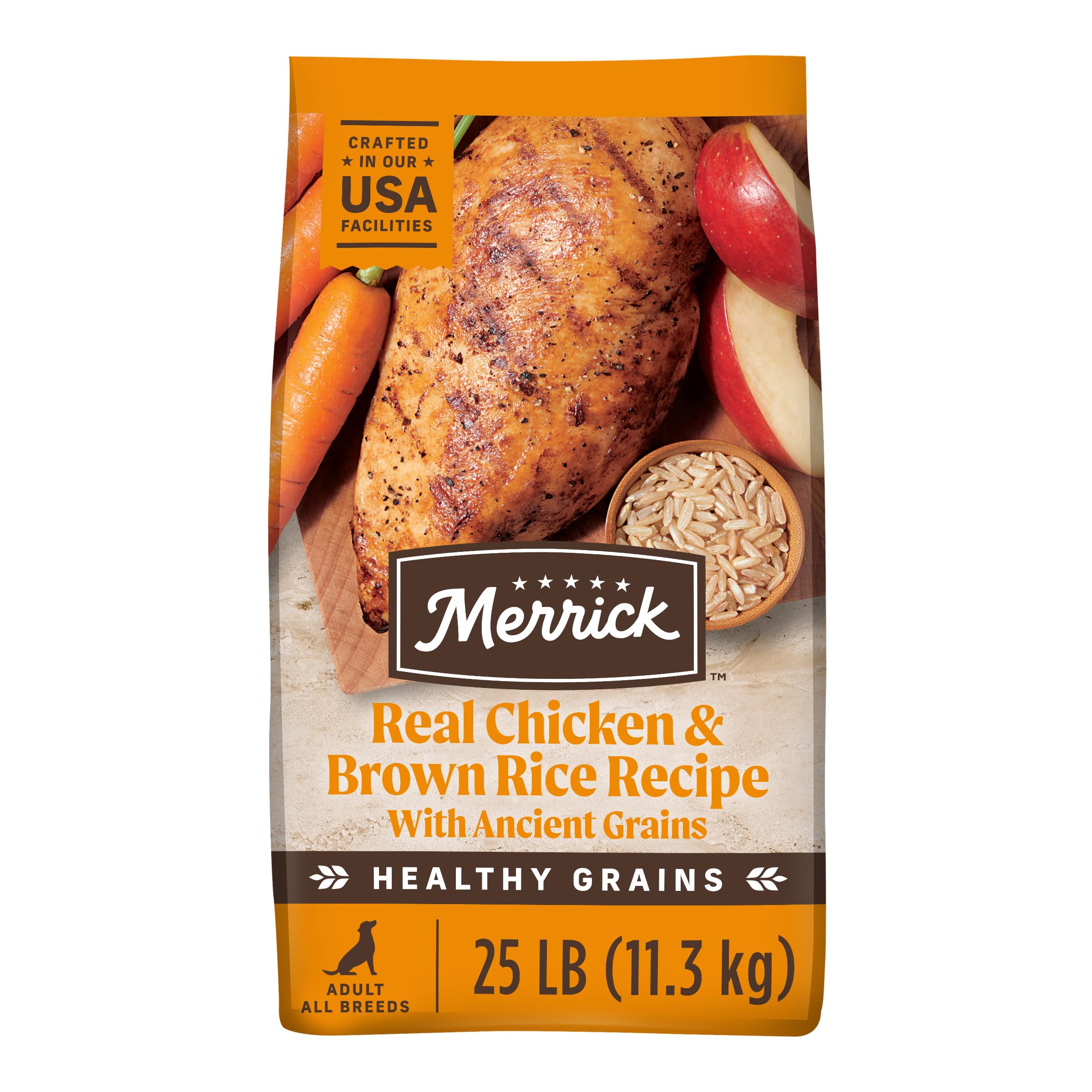 Merrick Healthy Grains Premium Adult Dry Dog Food, Wholesome And Natur ...