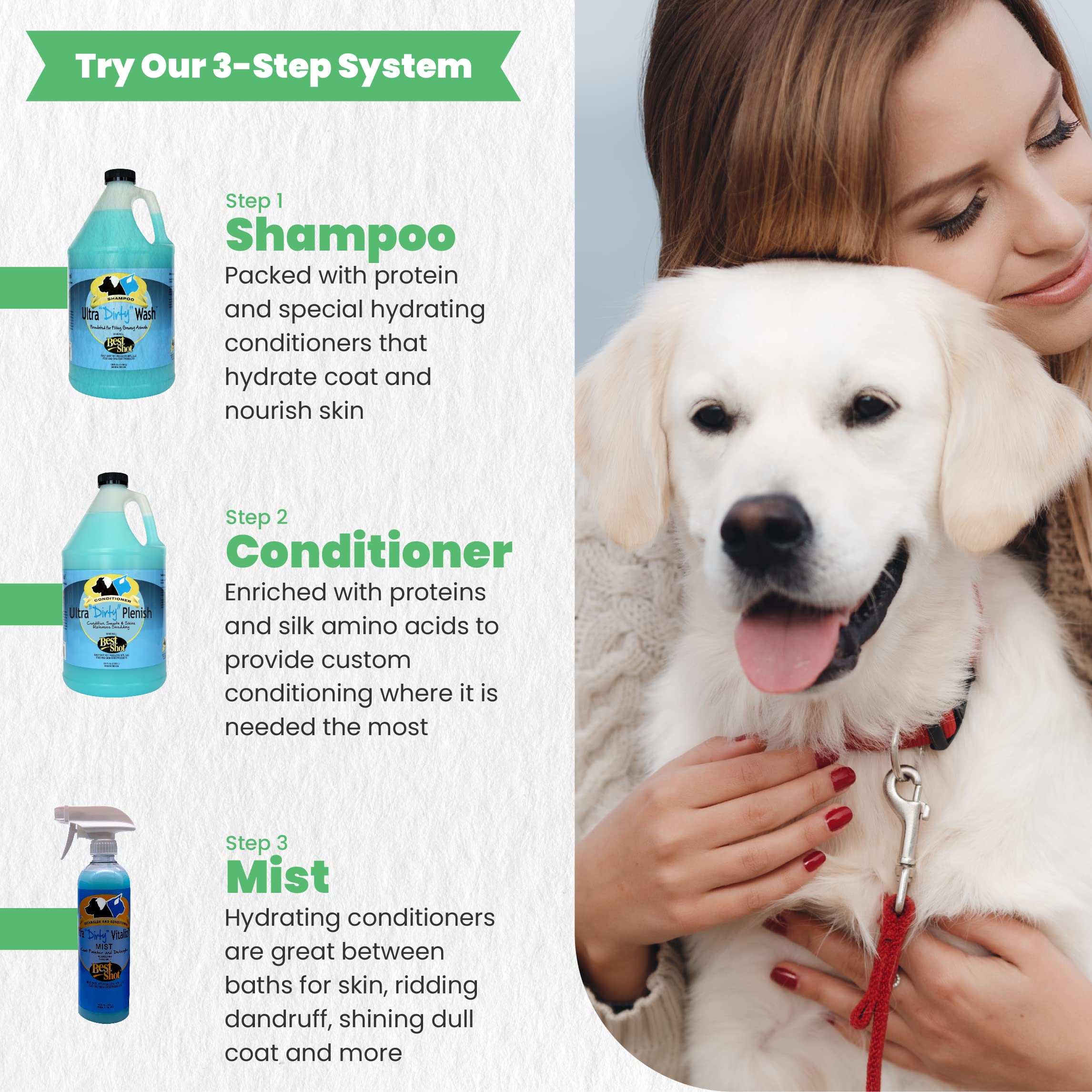 Best Shot Ultra Dirty Wash Shampoo, Coat And Skincare Product For Dogs And Cats, Soap-Free, Quick-Rinsing, Refreshing Agree Musk