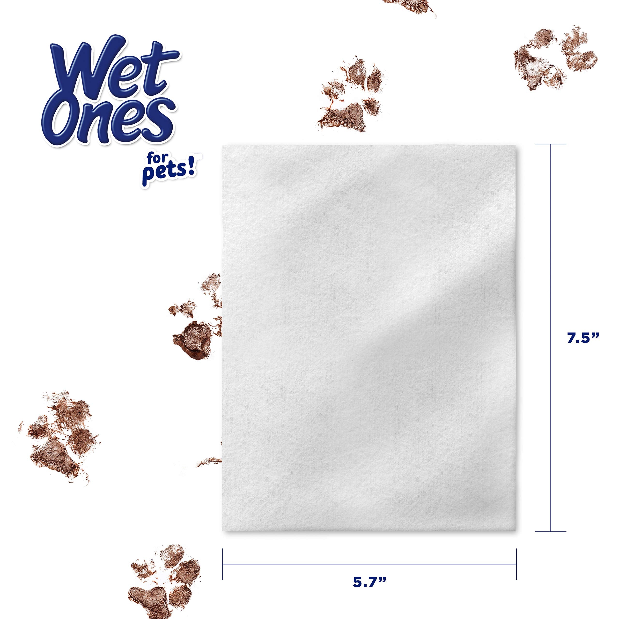 Wet Ones For Pets Multi-Purpose Dog Wipes With Aloe Vera | Dog Wipes For All Dogs In Tropical Splash, Wet Ones Wipes For Paws & All Purpose | 50 Ct Cannister Dog Wipes