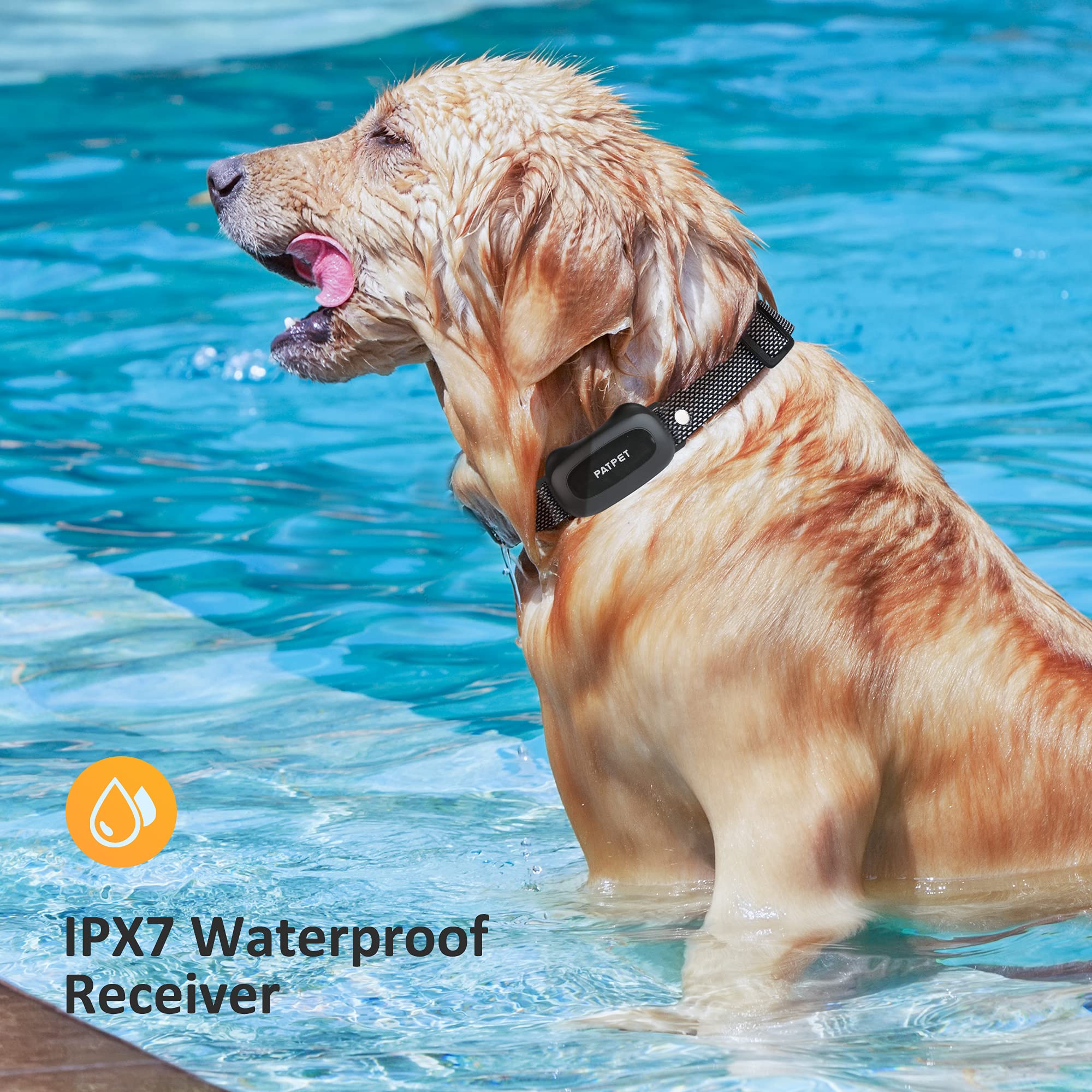 Patpet Dog Shock Collar With Remote - Waterproof Dog Training Collar For Small Medium Large Dogs With Beep, Vibration And 16 Sta