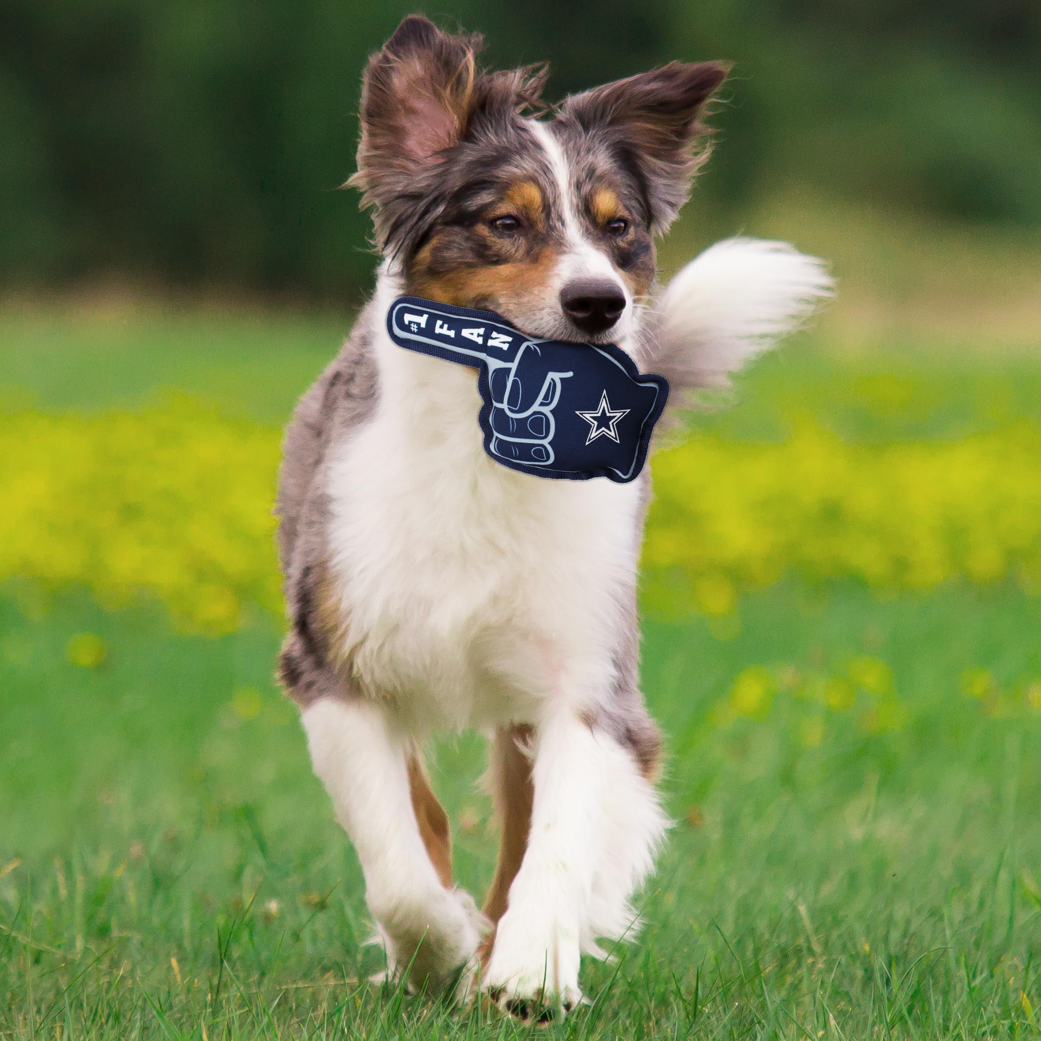 Nfl Dallas Cowboys #1 Fan Toy For Dogs & Cats. Best Tough Pet Toy With Inner Squeaker