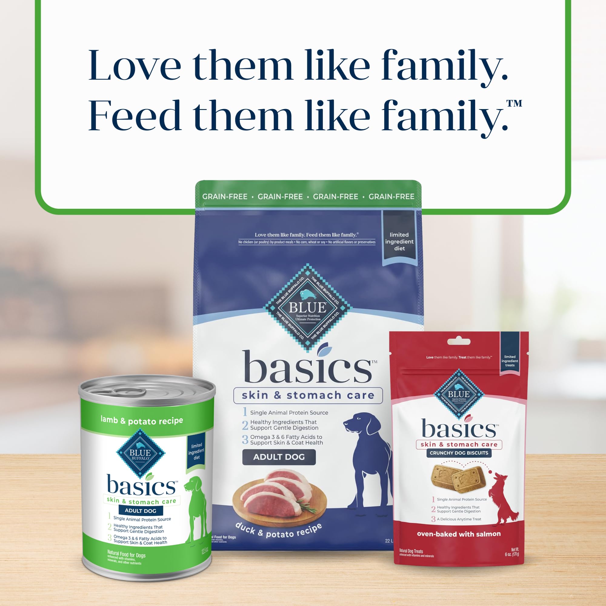 Blue Buffalo Basics Grain-Free Adult Wet Dog Food, Skin & Stomach Care, Limited Ingredient Diet, Lamb Recipe, 12.5-oz. Can, 12 C