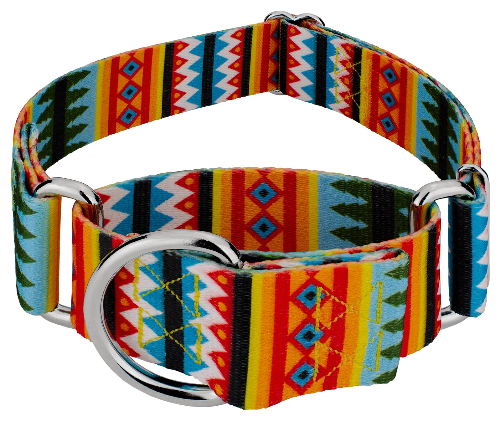 Country Brook Petz - Summer Pines Martingale Dog Collar - Country And Western Collection With 8 Rustic Designs (1 1/2 Inch, Extra Large)