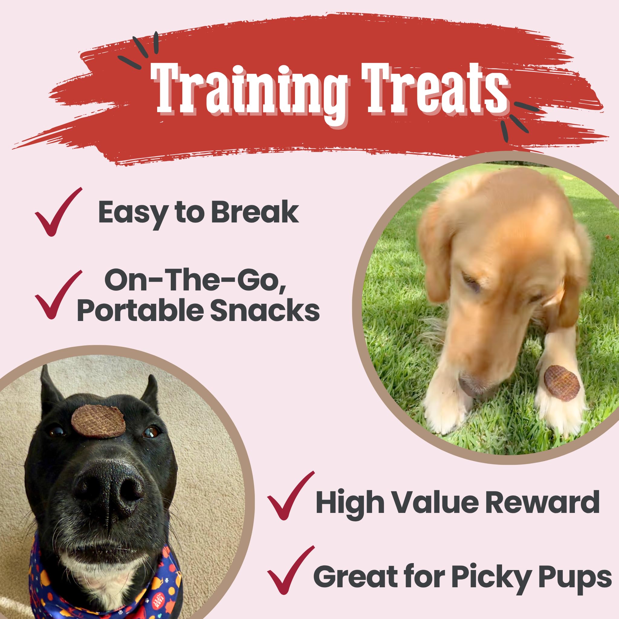 Farm To Pet - Dog Training Treats - 12 oz Beef Chips, Single Ingredient, Lean, All Natural, Healthy Dog Treats for Small, Medium