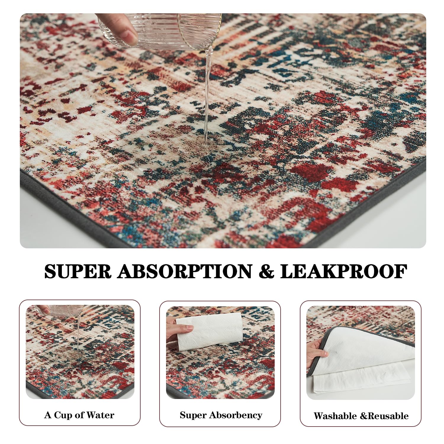 Qeils Washable Pee Pads For Dogs, 2 Pack Reusable Puppy Pads 36''X41'' Super Absorbent Leakproof Dog Training Pads, Non-Slip Pot