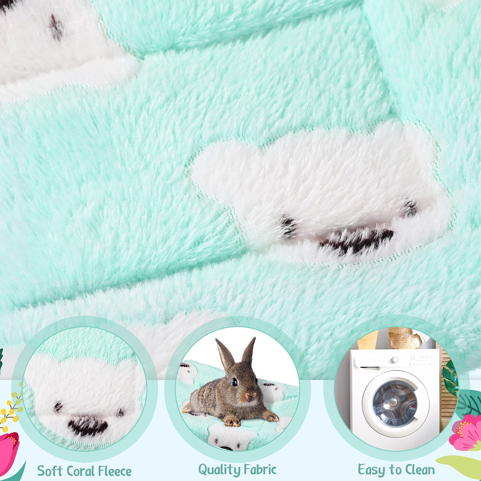 Jetec 2 Pieces Guinea Pig Bed Rabbit Bed Small Animal Hamster Warm Mats Winter Warm For Bunny Hamster Squirrel Hedgehog Chinchil