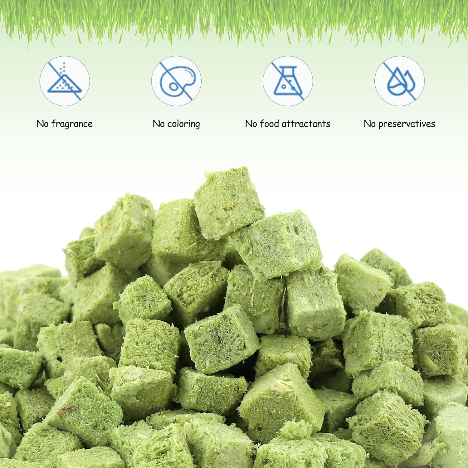 HavenJanny 120g Freezed Drying Cat Grass Treats for Cats, Cat Grass Teething Stick Snacks for Cats Hairball Removal and Teeth Cl