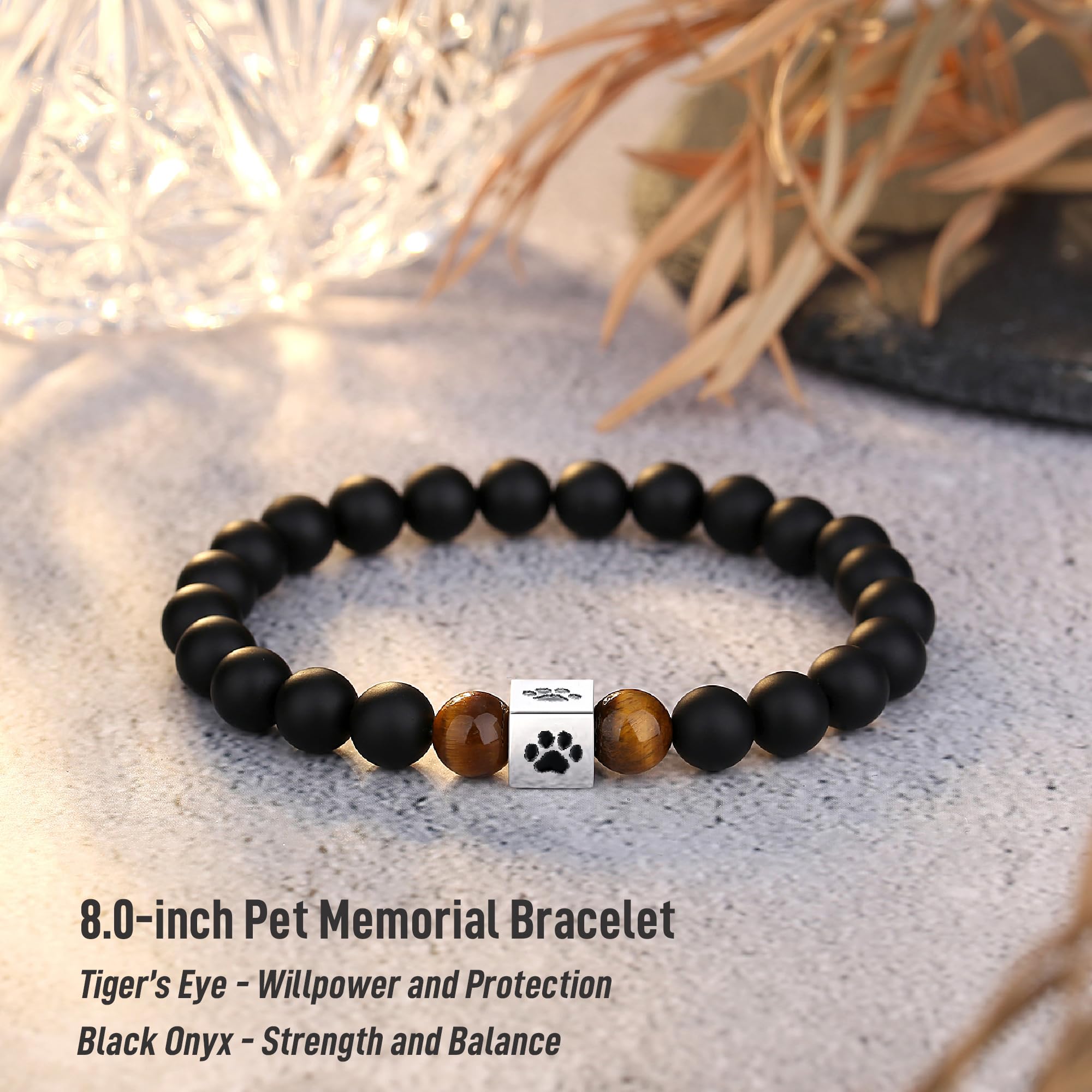 TONY & SANDY Dog Memorial Gifts for Loss of Dog, Pet Sympathy Gift, Pet Passing Away Remembrance Bereavement Memorial Bracelet f