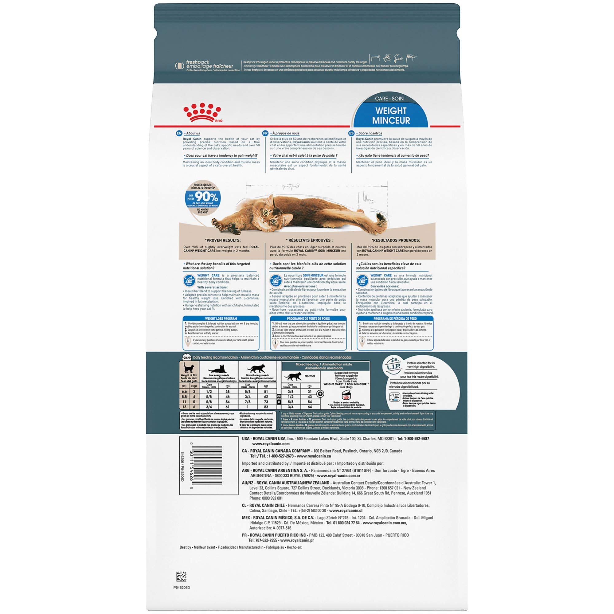 Royal Canin Feline Care Nutrition Weight Care Adult Dry Cat Food, 6 lb Bag