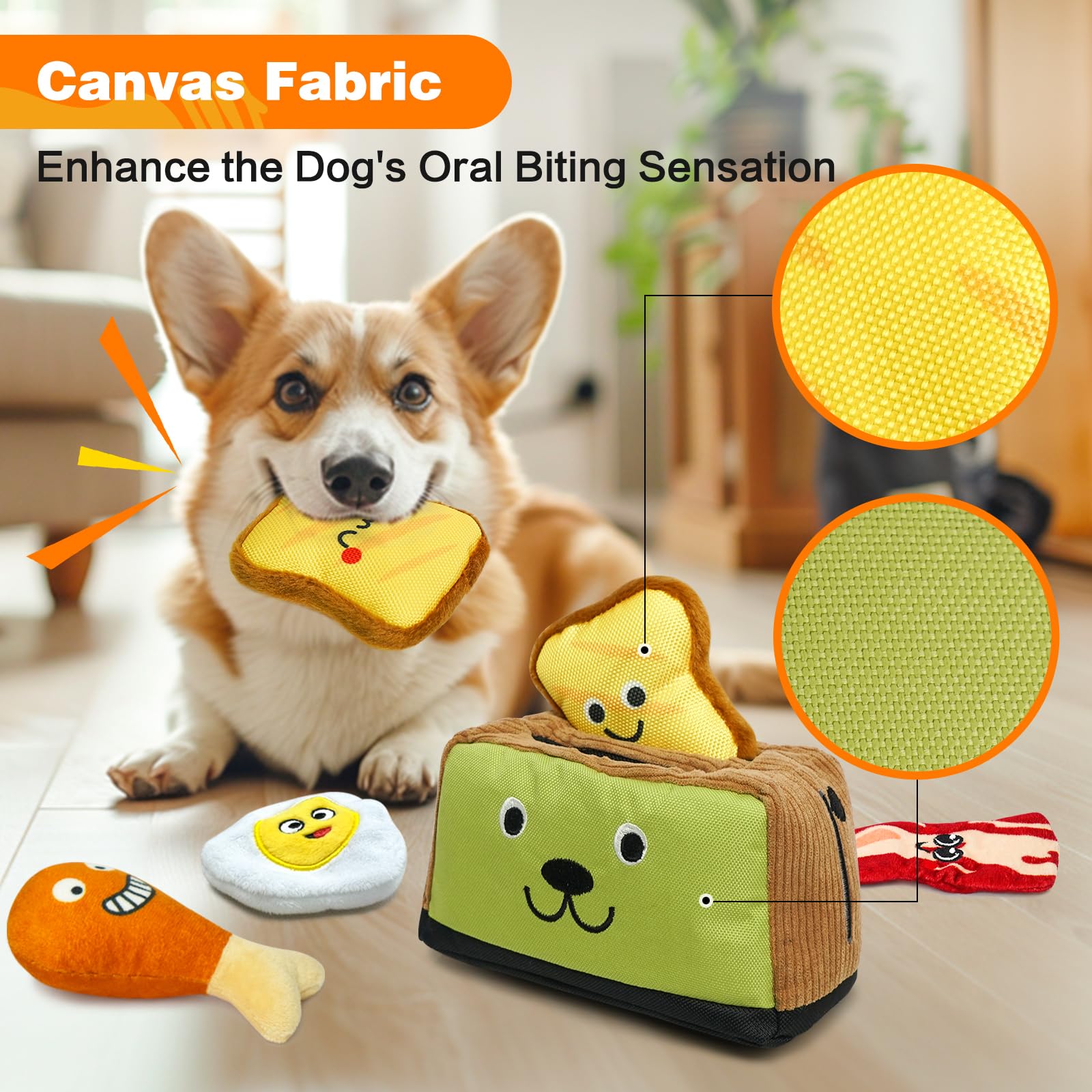 Lepawit Hide and Seek Dog Toys, Squeaky Interactive Puzzle Dog Toys for Boredom and Stimulation, Dog Enrichment Toys for Small a