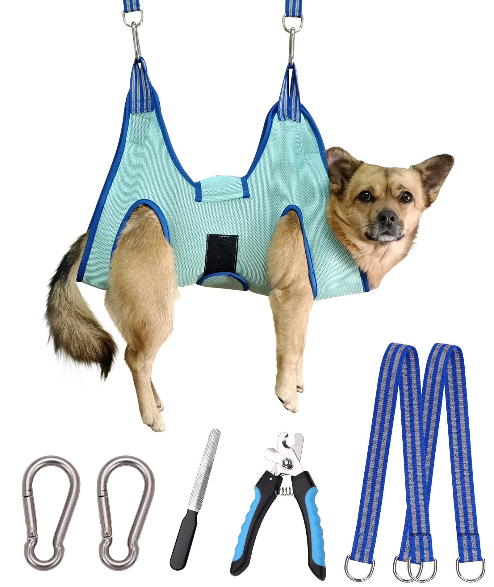 Kkiimatt Dog Pet Grooming Hammock,S Dog Hanging Harness For Nail Clipping, Dog Trimming Cutting Hammock, Dog Sling Holder Helper
