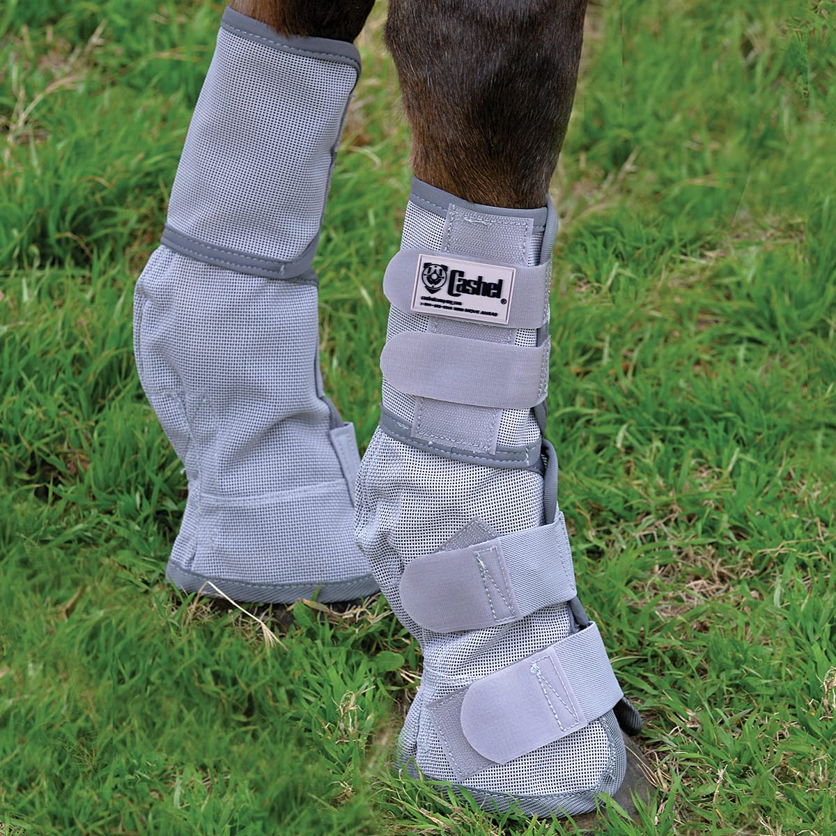 Cashel Crusader Horse Leg Guard Fly Boots 3, Grey, Warmblood, (CASC-LG3)