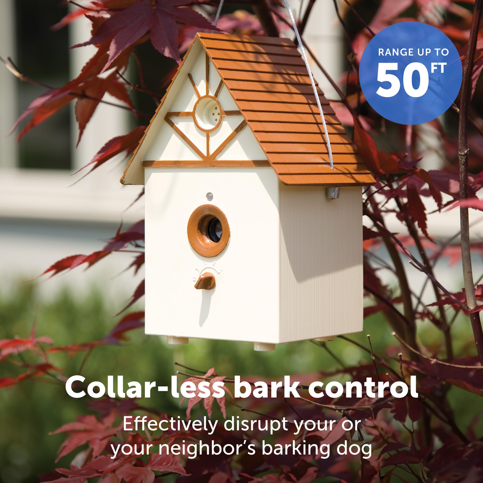 Petsafe Outdoor Ultrasonic Bark Control - Viral On Tiktok - No Barking Deterrent For All Dog Sizes - Up To 1/4 Acre Coverage - W