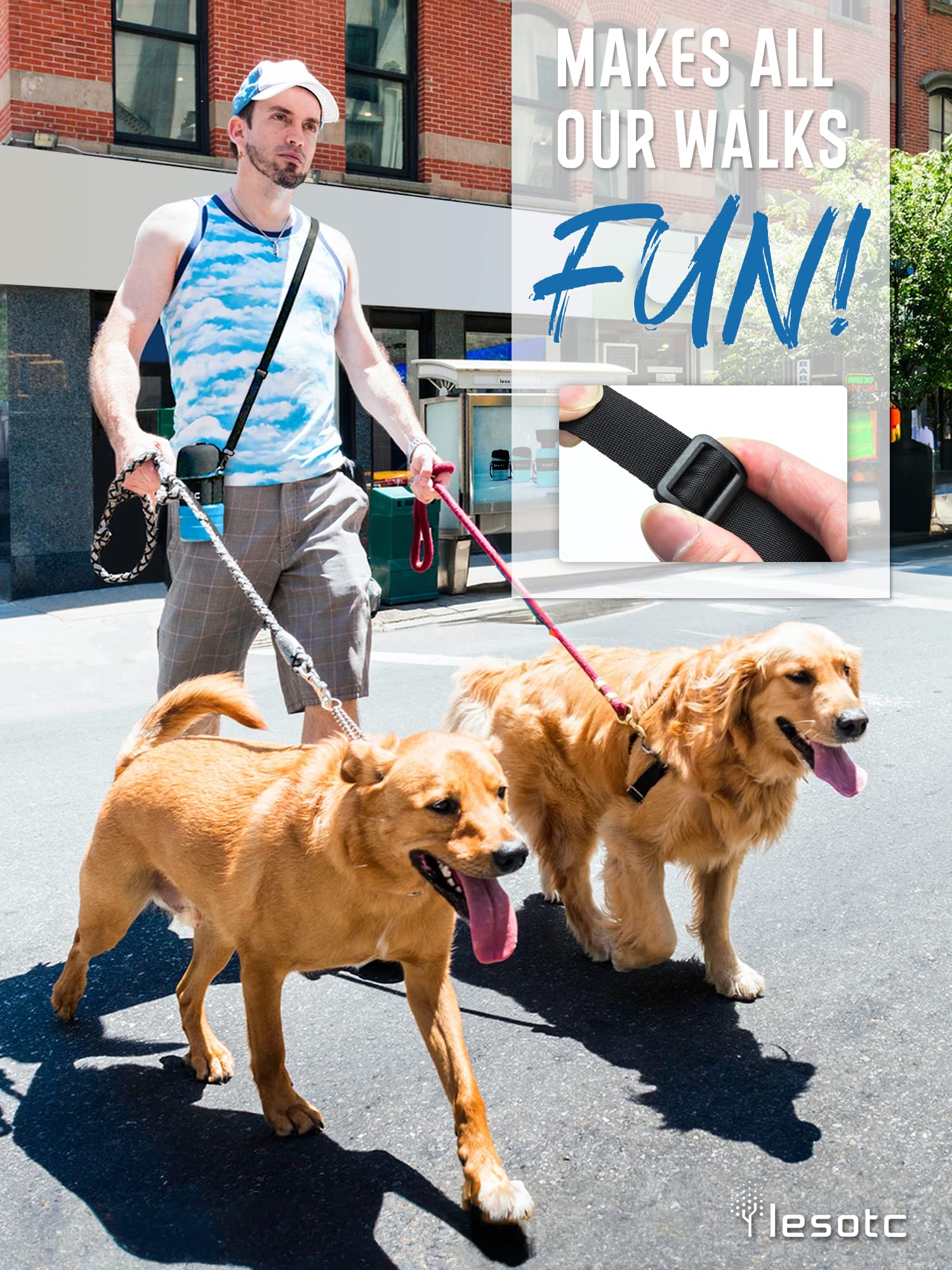 Lesotc Dog Water Bottle, Portable Water Dispenser With Water Bowl, Leak Proof Pet Travel Squeeze Bottle, Puppy Essentials Dog St