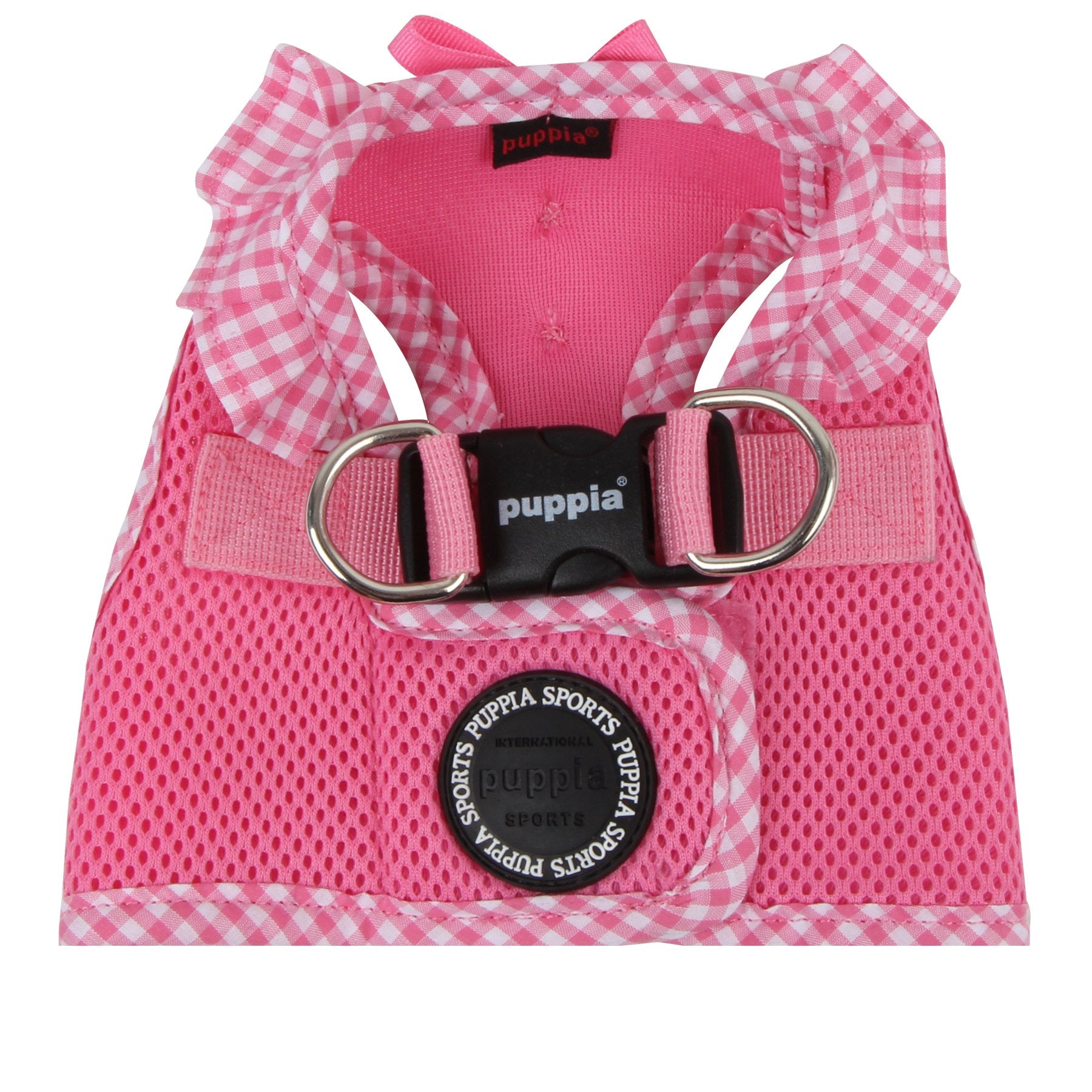 Puppia Vivien Vest Dog Harness Step-In All Season Mesh Cute No Pull No Choke Walking Training For Small Dog, Pink, Small