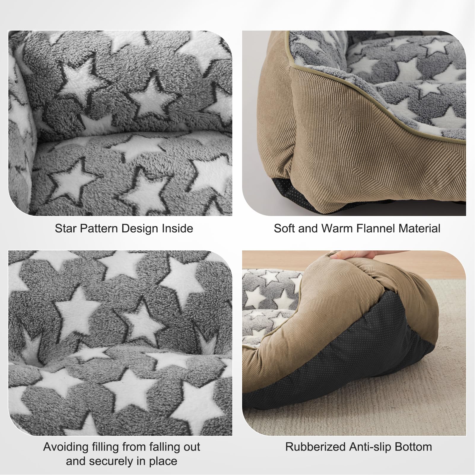 SIWA MARY Dog Bed for Large Size Dogs,Rectangle Big Dog Bed,Large Dog Bed,Washable Dog Beds Large Sized Dog,Rectangle XL Dog Bed