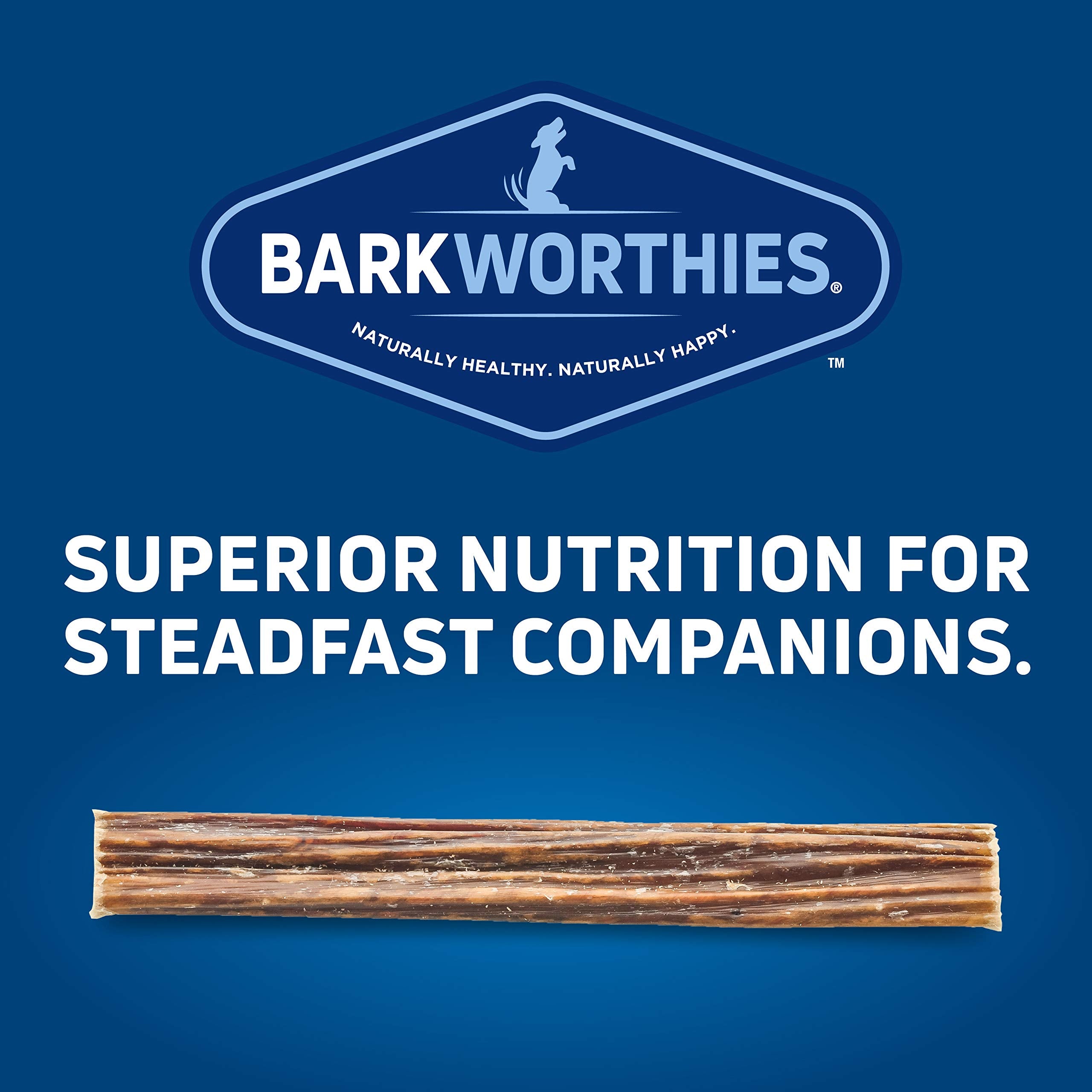 Barkworthies 6-Inch Beef Gullet Sticks for Dogs (12 pk) - Healthy Dog Treats - Protein-Packed, Promotes Dental Health - Quick Ho