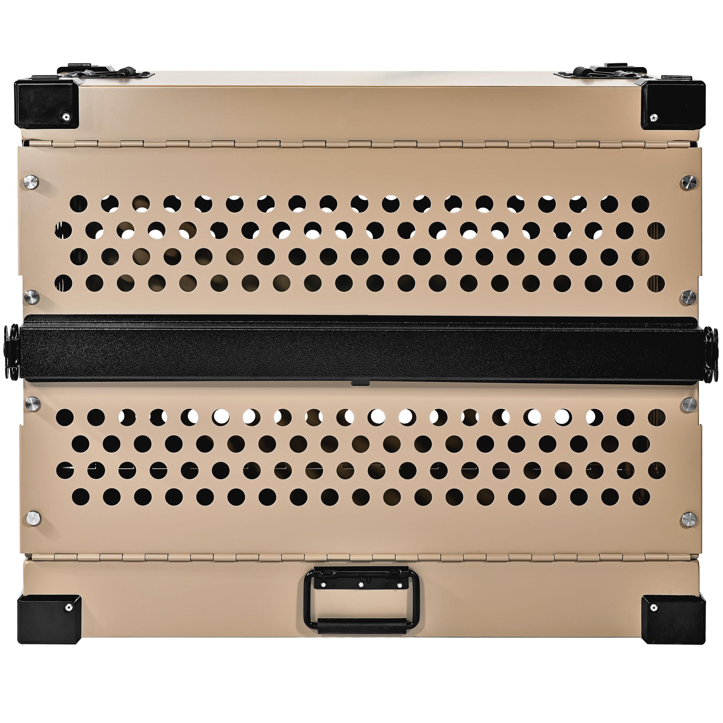 K9 Kennel Boss - Heavy Duty Fully Collapsible Powder-Coated Aluminum Dog Crate - Small (Tan)