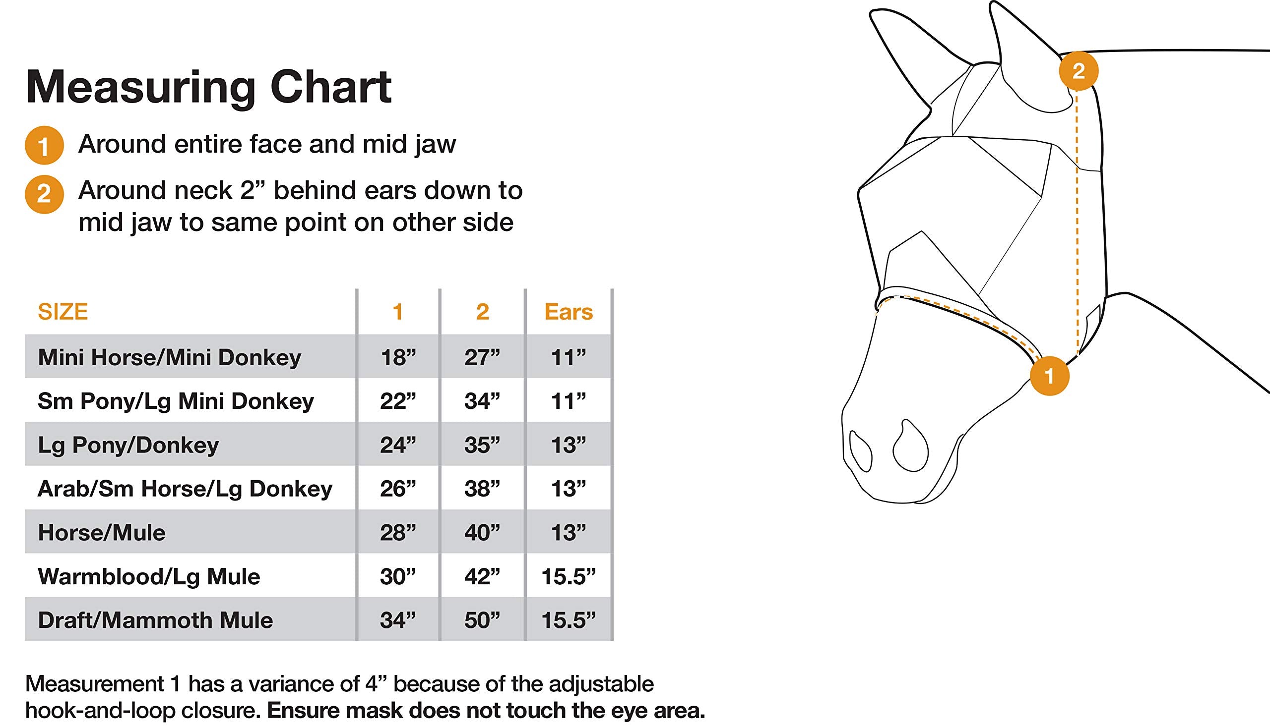 Cashel Crusader Mule Fly Mask, Standard with Ears, Mule Horse/Medium Mule