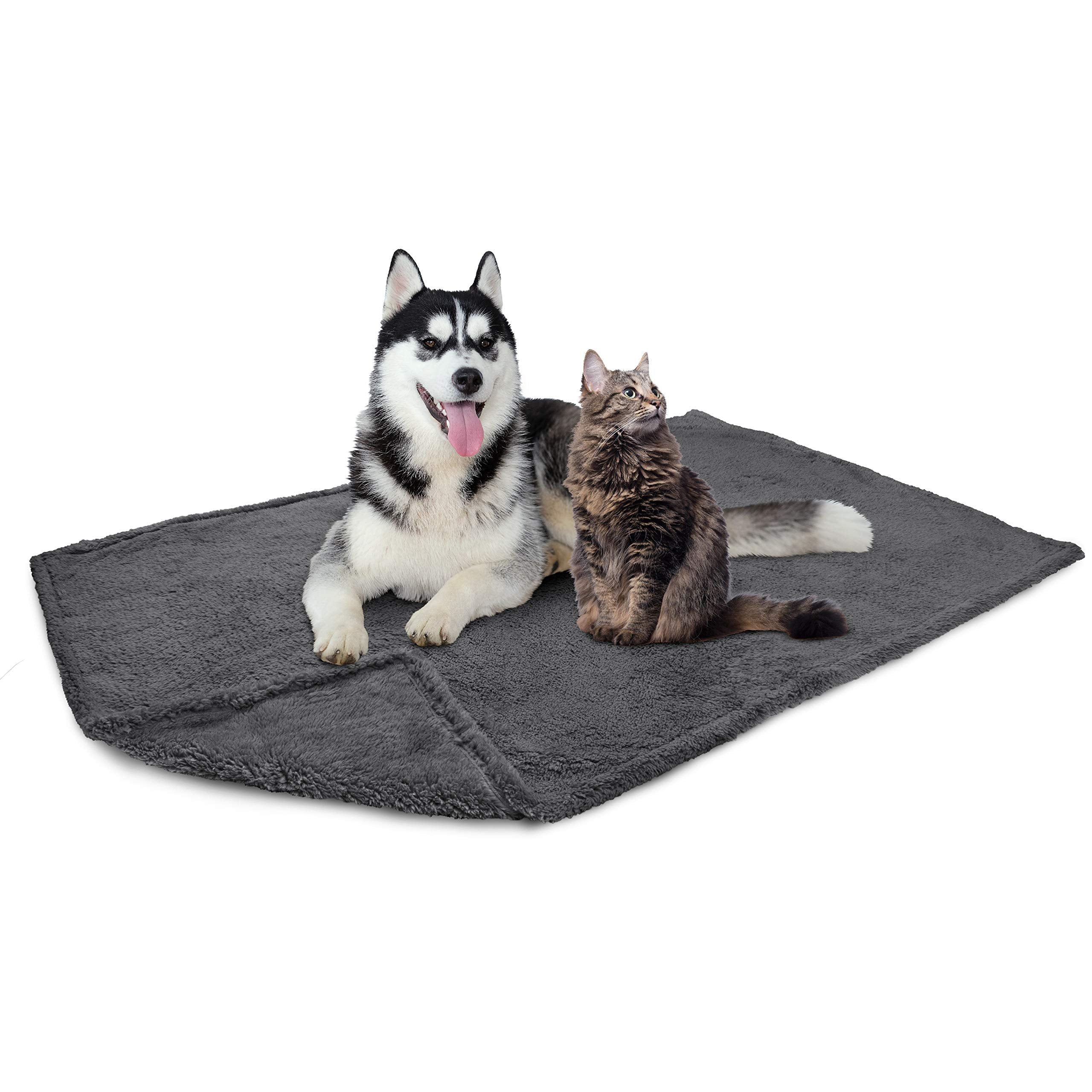 Petami Fluffy Waterproof Dog Blanket Fleece  Soft Warm Pet Fleece Throw For Large Dogs And Cats  Fuzzy Furry Plush Sherpa Throw 