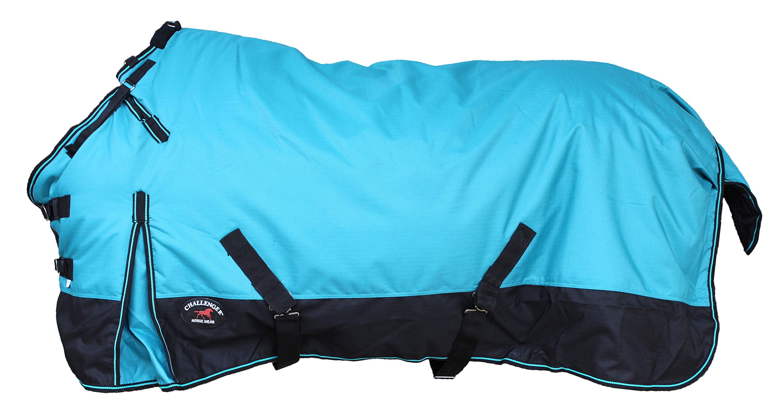 Challenger 68'' 1200D Turnout Waterproof Rain Horse Sheet Light Winter Blanket Fleece Lined 367Lg