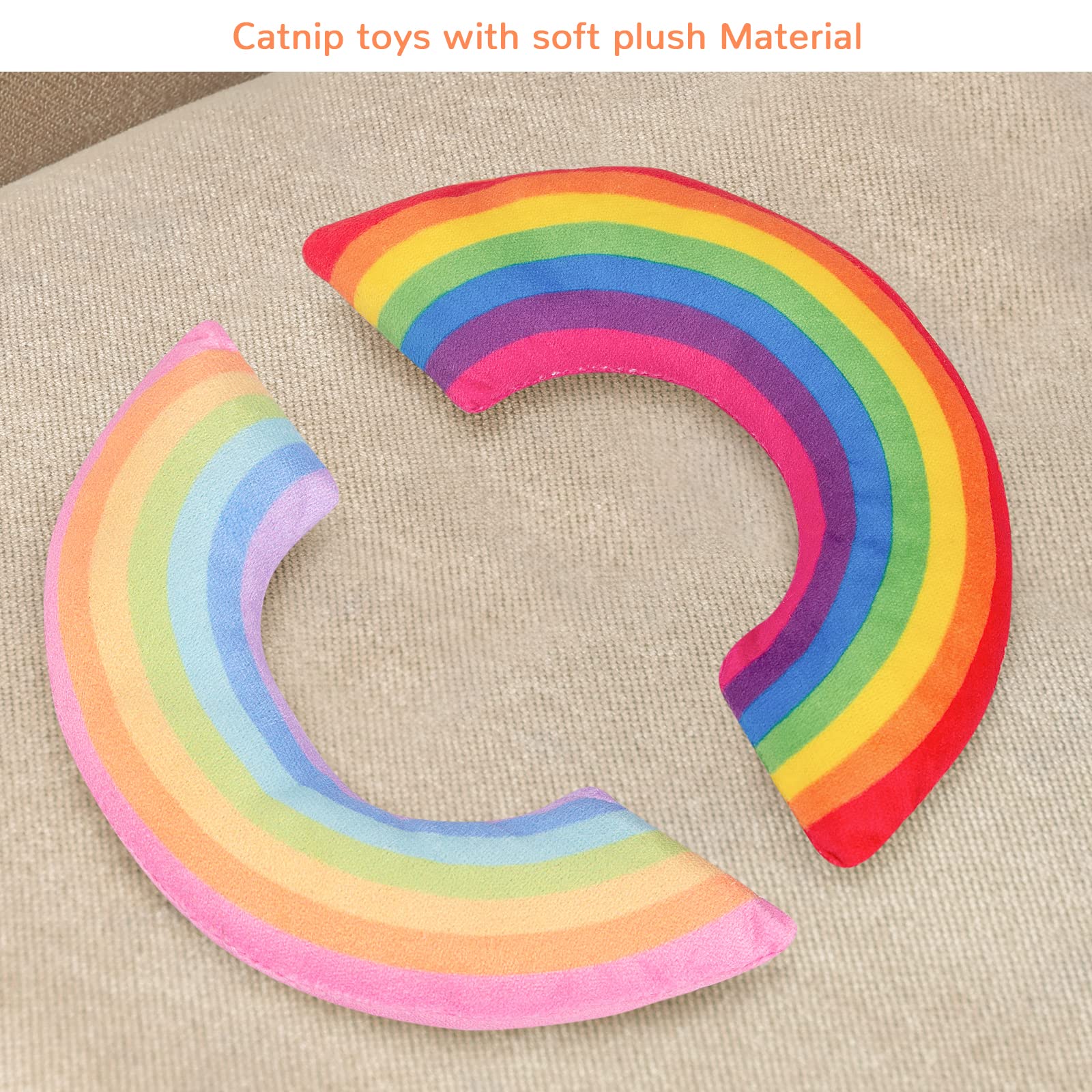 Etekyer Catnip Toys, Catnip Toys For Cats, Cat Toys, Cat Toys For Indoor Cats, Cat Toys With Catnip, Interactive Cat Teething Chew Toys Cat Pillow Toys For Kitten Kitty, 2 Pack