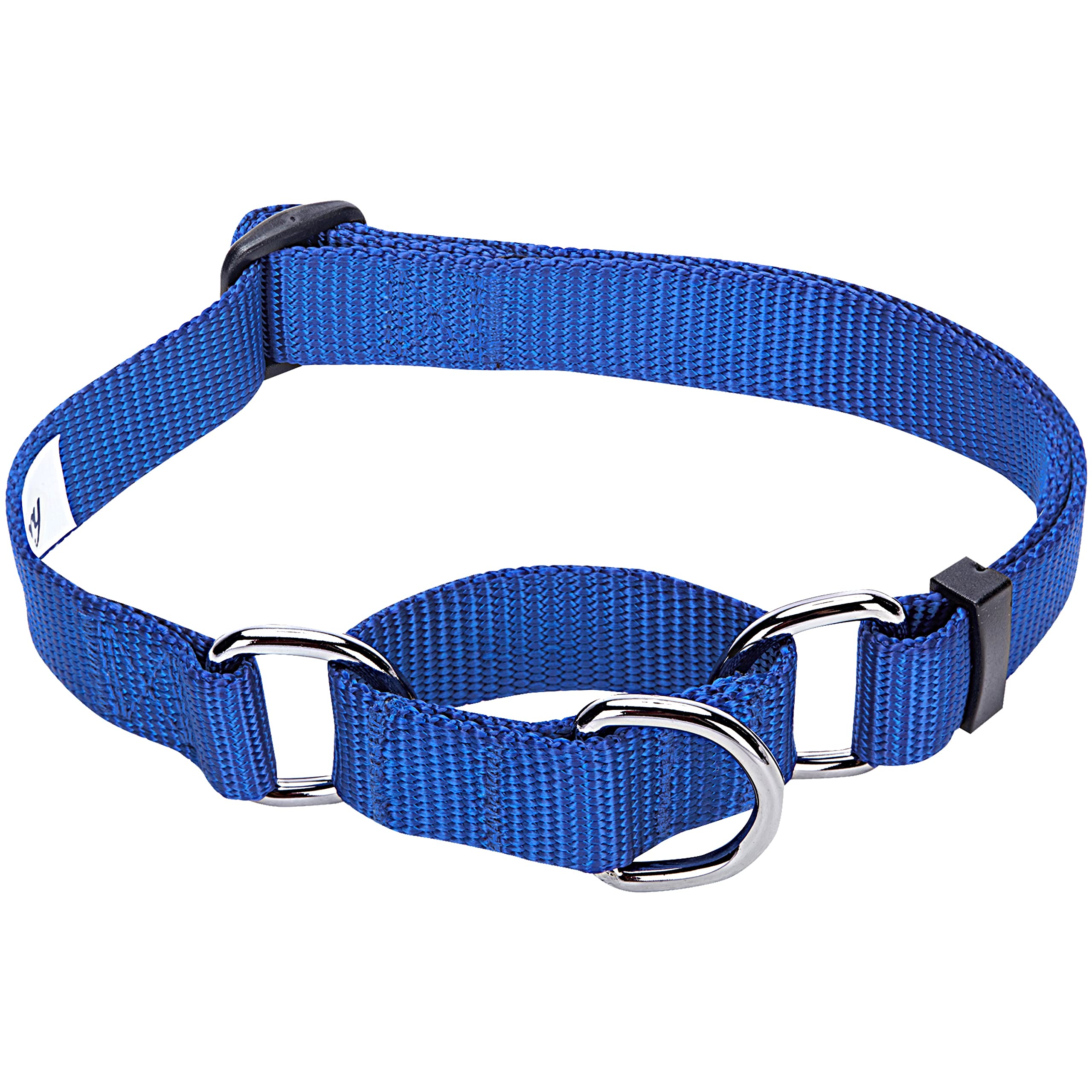 Blueberry Pet Essentials Martingale Safety Training Dog Collar, Royal Blue, Small, Heavy Duty Nylon Adjustable Collars For Dogs