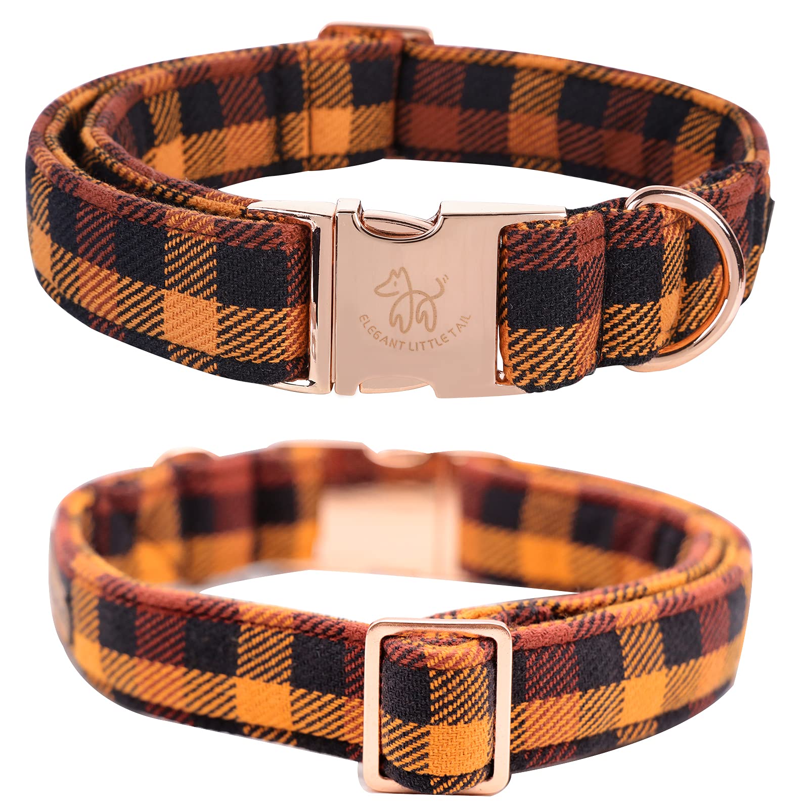 Elegant Little Tail Fall Dog Collar With Bow, Bowtie Dog Collar, Adjustable Fall Dog Collars For Small Medium Large Dogs