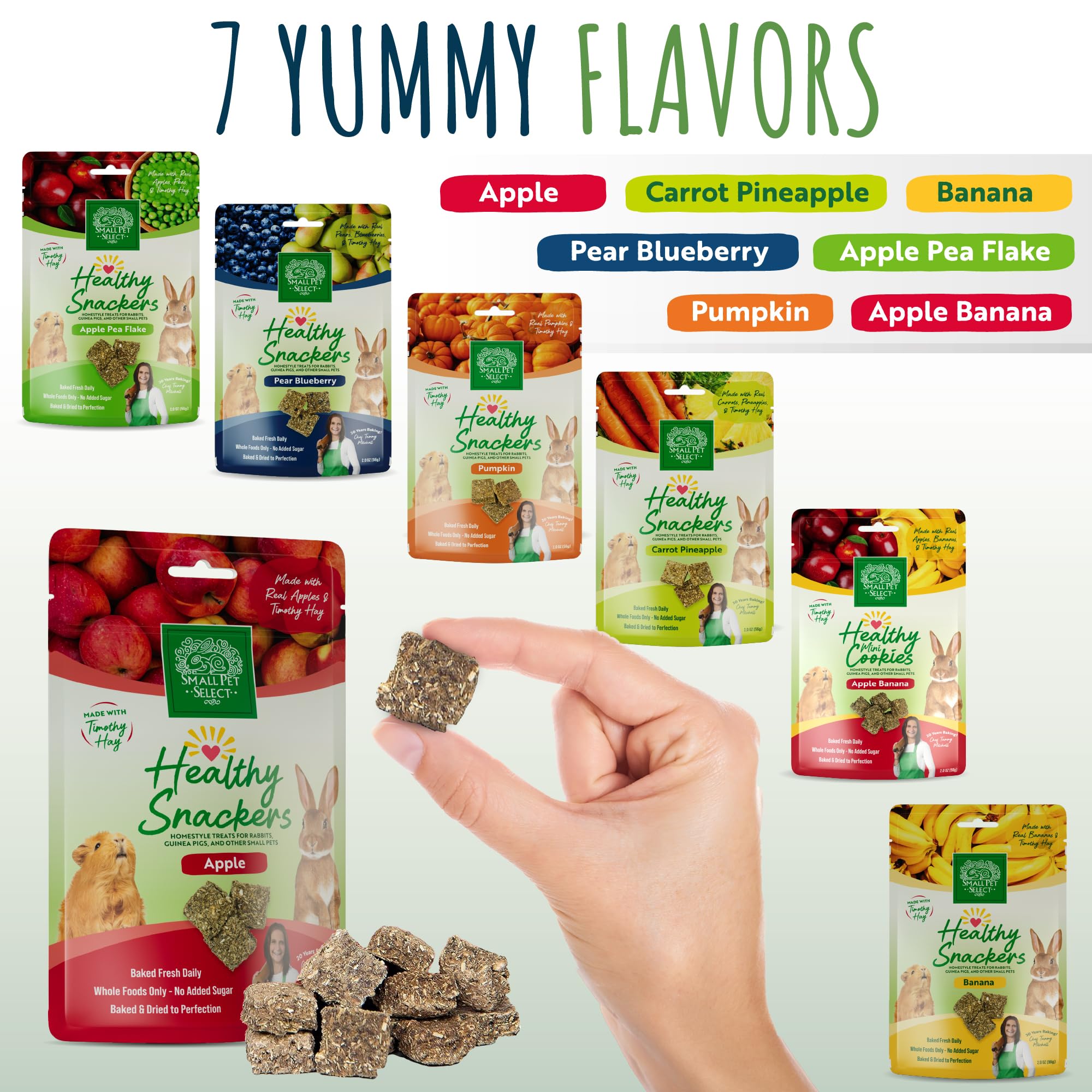 Small Pet Select Healthy Snackers - Apple, 4 oz