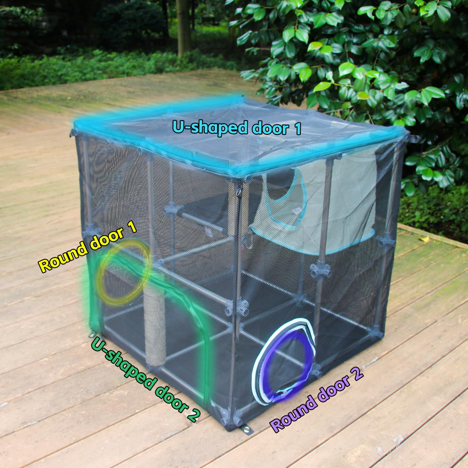 Inturn Catio Outdoor Cat Enclosure, Mega Kit For Outdoor And Indoor(Mega Kit)