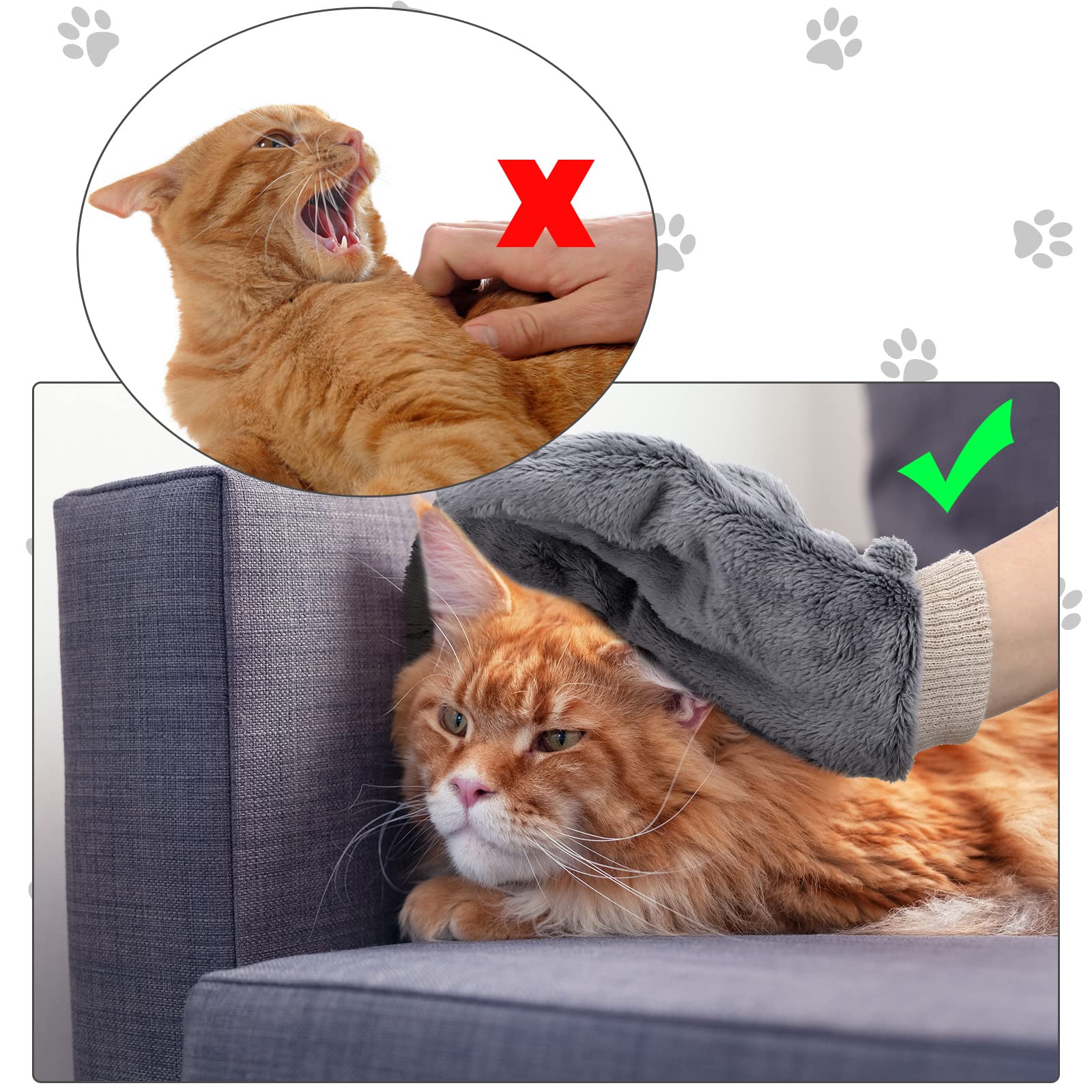 2 Pcs Sugar Glider Bonding Mitt, Calming Sleeping Glove, Bite Proof Animal Handling Gloves, Hedgehog Accessories Calming Glove For Train Your Sugar Glider Small Animals Hamster Rats Pet (Gray)