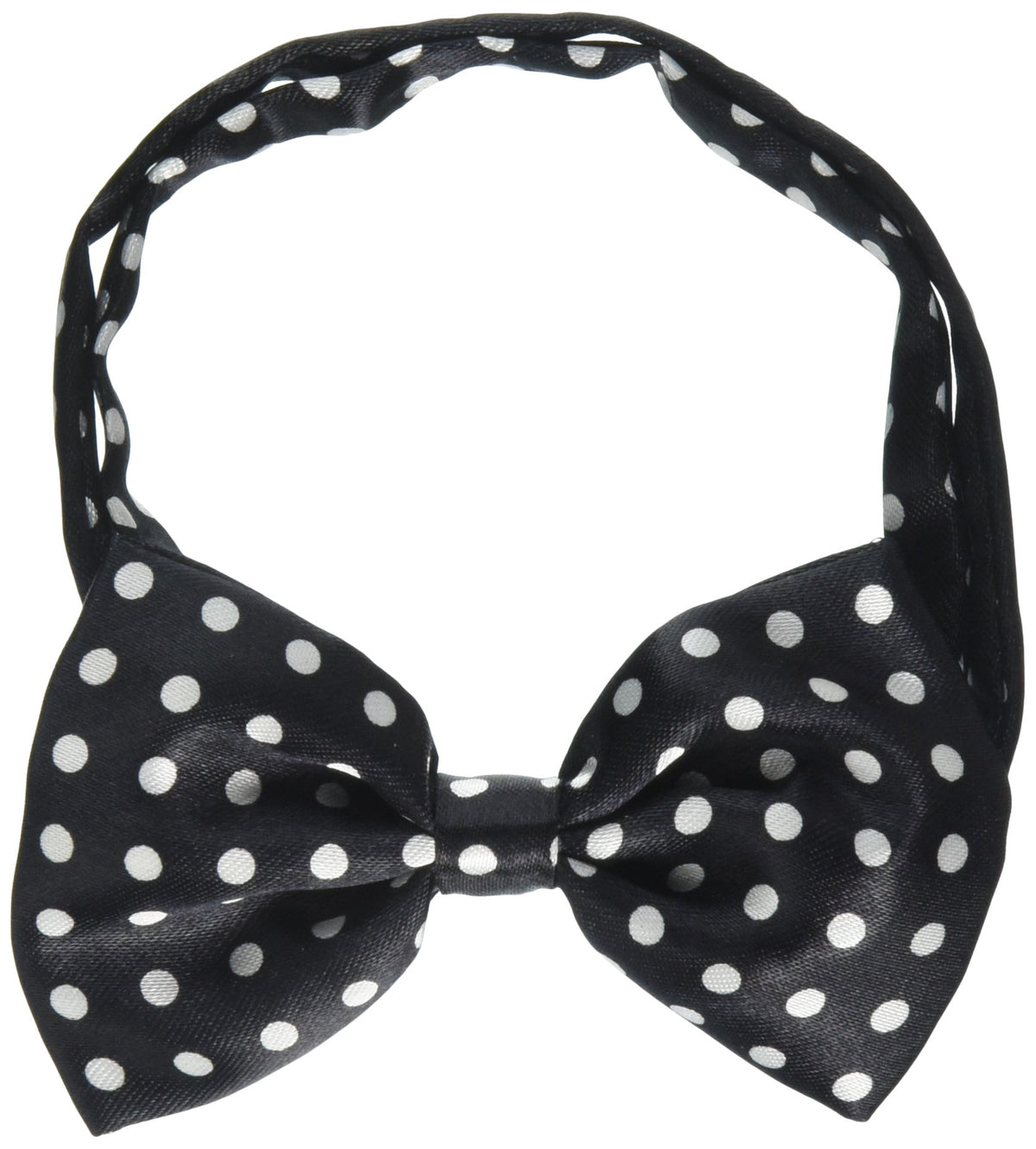 Mirage Pet Products Dog Bow Tie, Swiss Dot Black