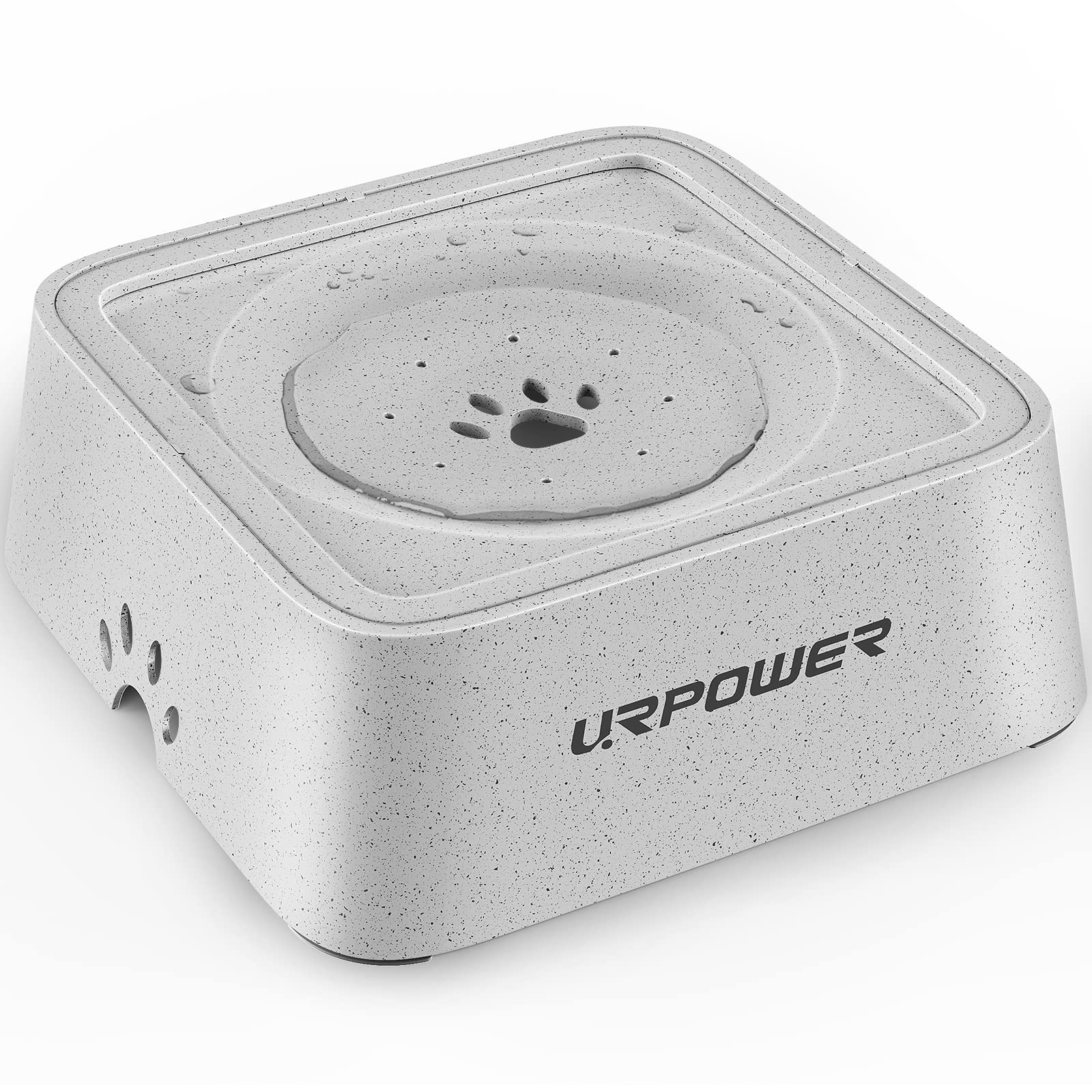 Urpower 2.5L Dog Water Bowl 85Oz Large Capacity No Spill Dog Bowl Cat Water Bowl With Eco-Friendly Material Slow Water Feeder Pe